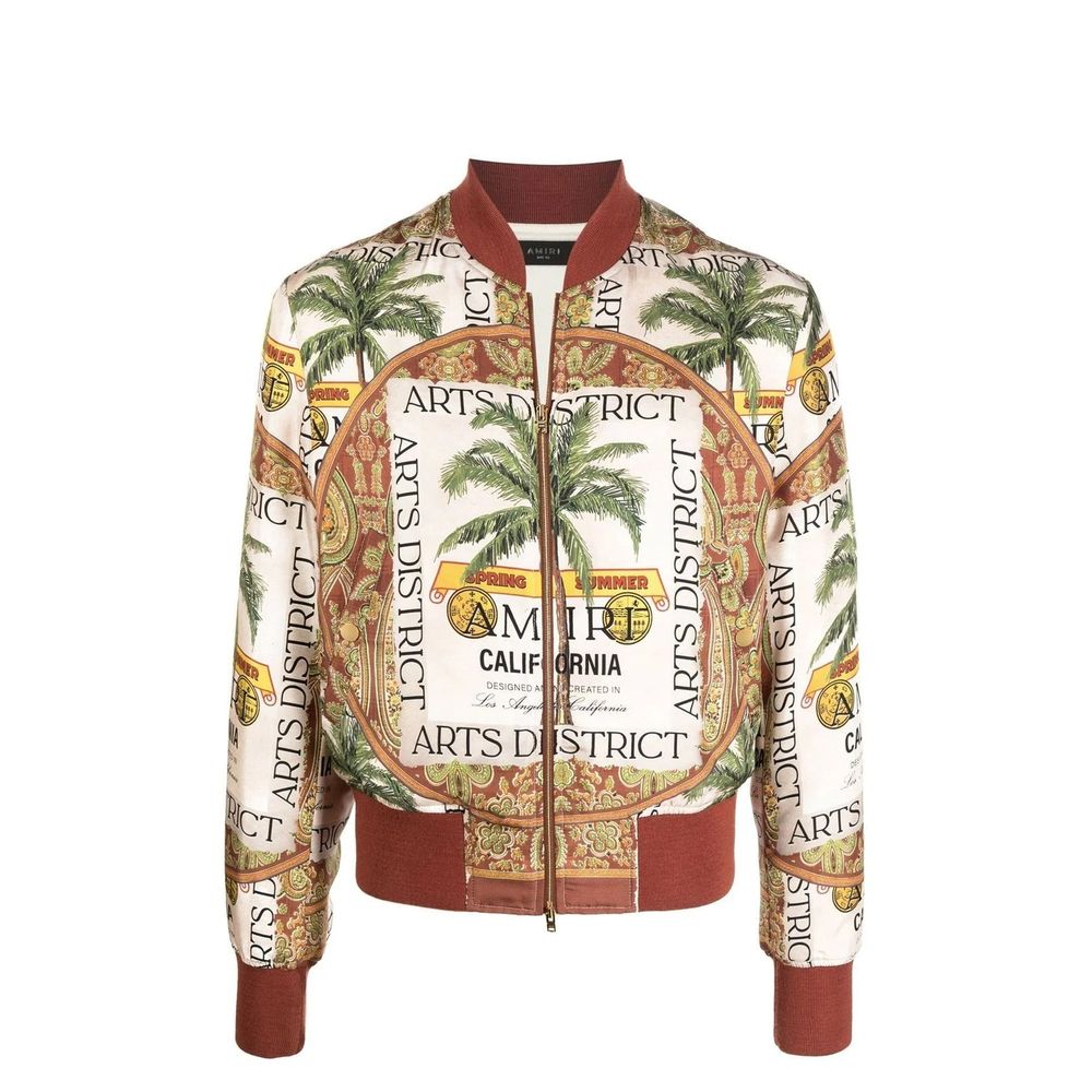 Veste en soie imprimée Amiri