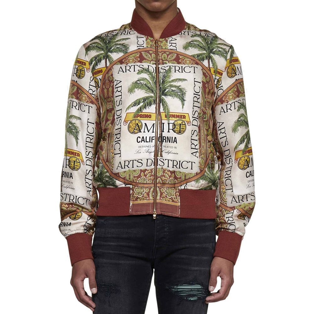 Veste en soie imprimée Amiri