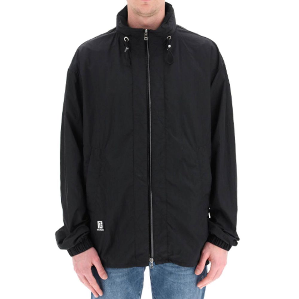 Veste en nylon avec logo Balmain