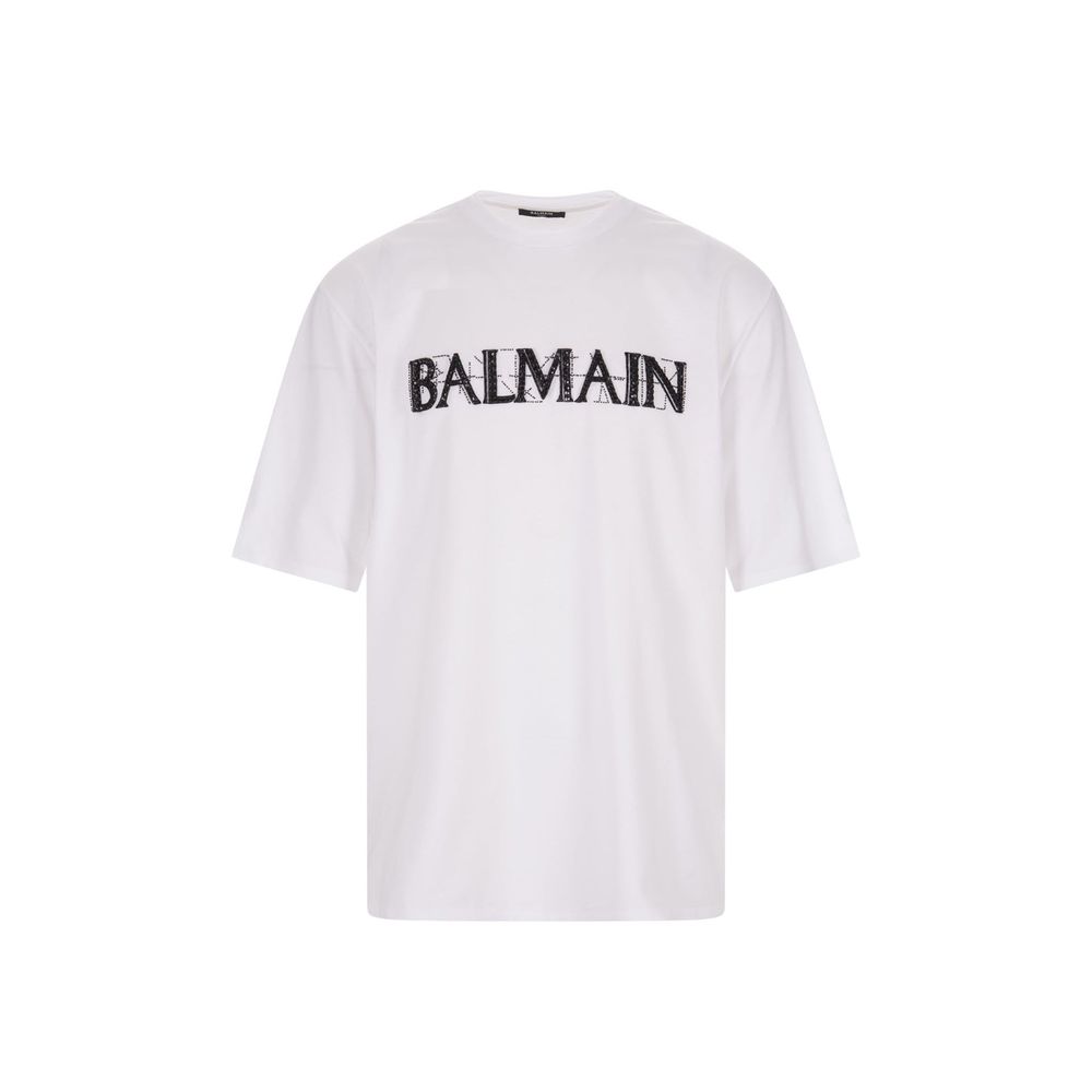 T-shirt en coton Balmain taille oversize