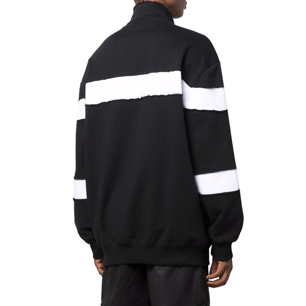Sweat-shirt en coton avec logo circulaire Balmain