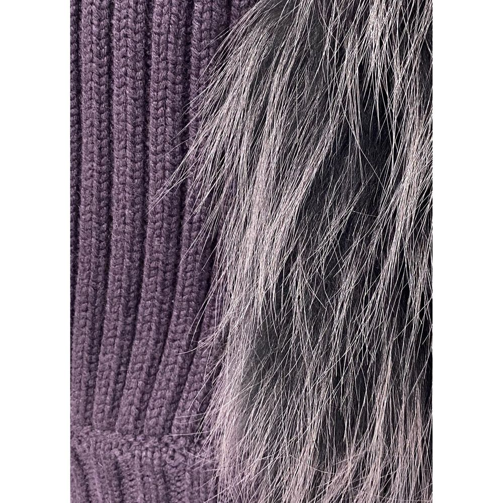 Gilet vestiaire en tricot avec fourrure de renard de Fabiana Filippi