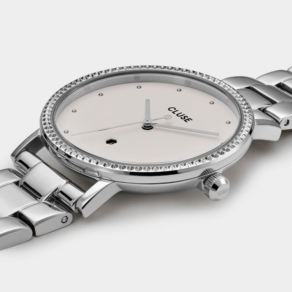 Cluse Zilveren Horloge van Roestvrij Staal