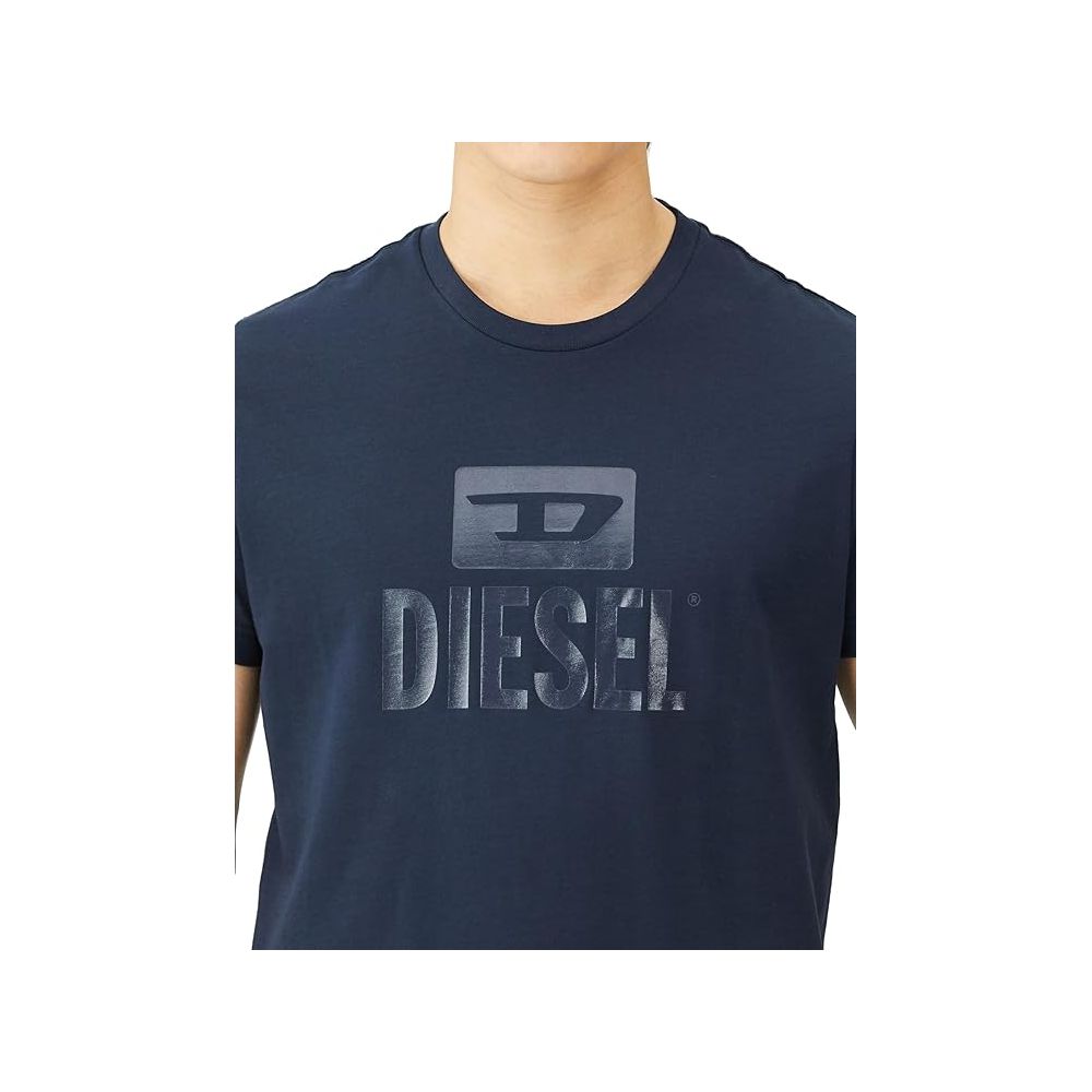 Diesel blauw katoenen T-shirt