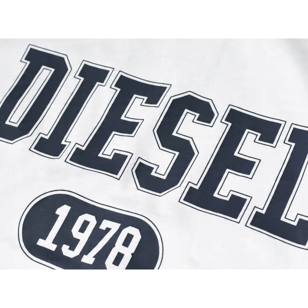 T-shirt blanc en coton Diesel
