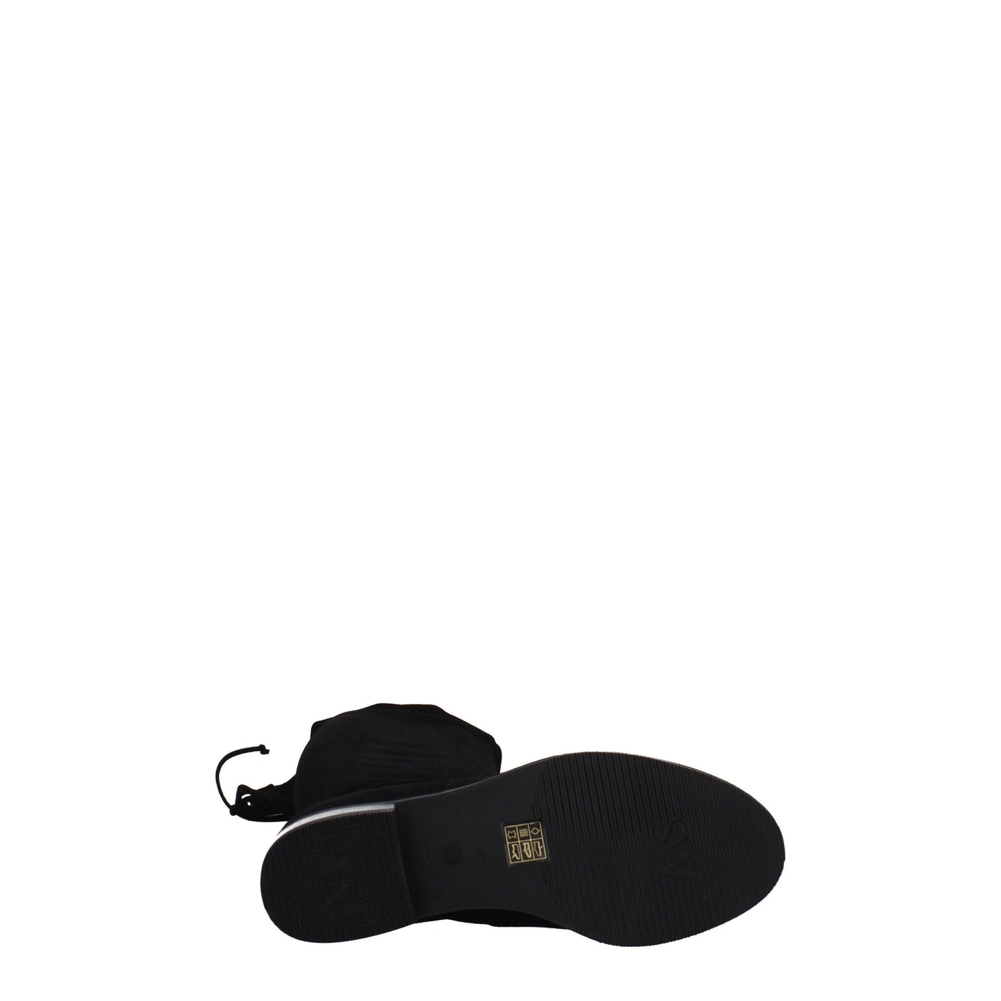 Stuart Weitzman Zwarte Lederen Overknee-Schoenen