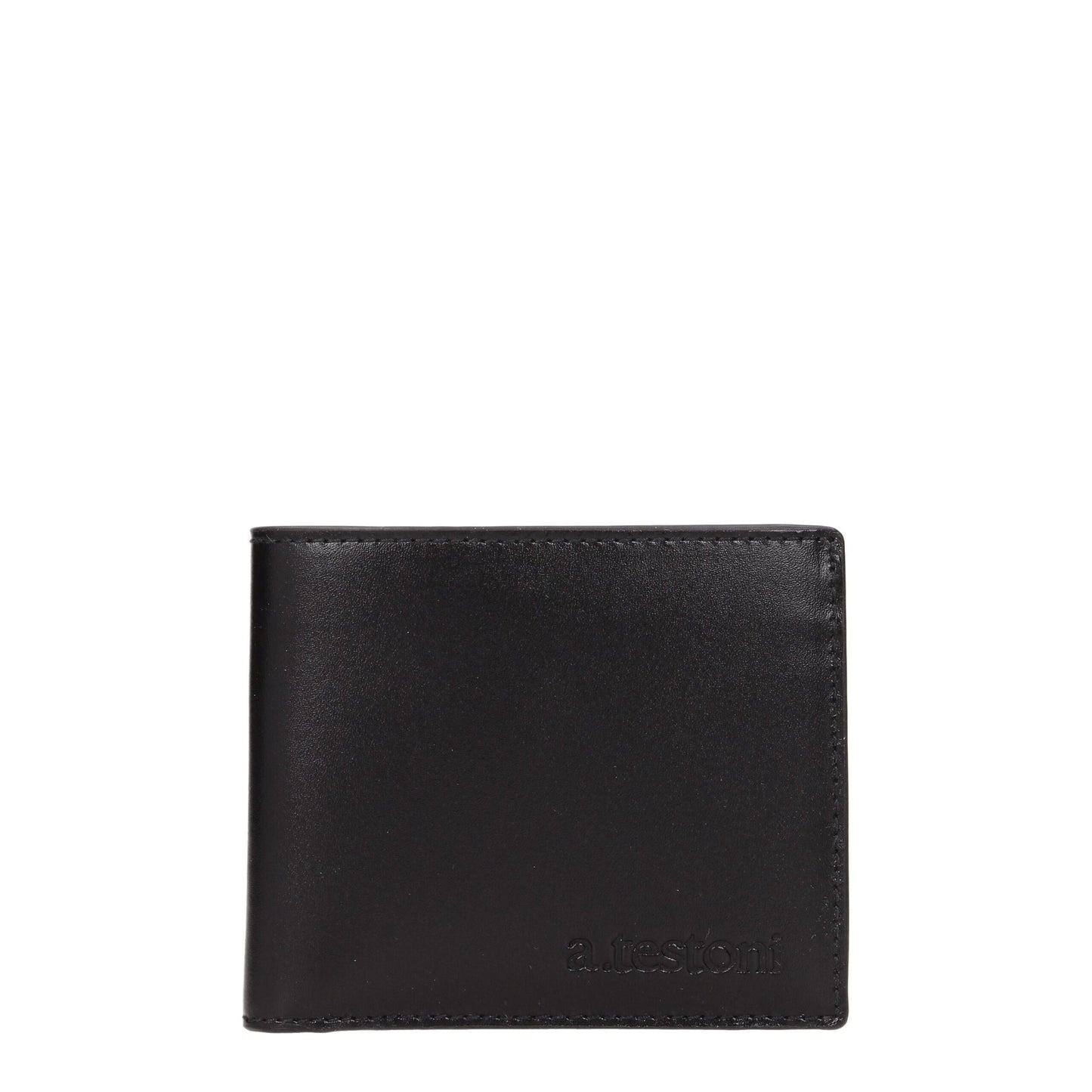 Portefeuilles en cuir noir Testoni