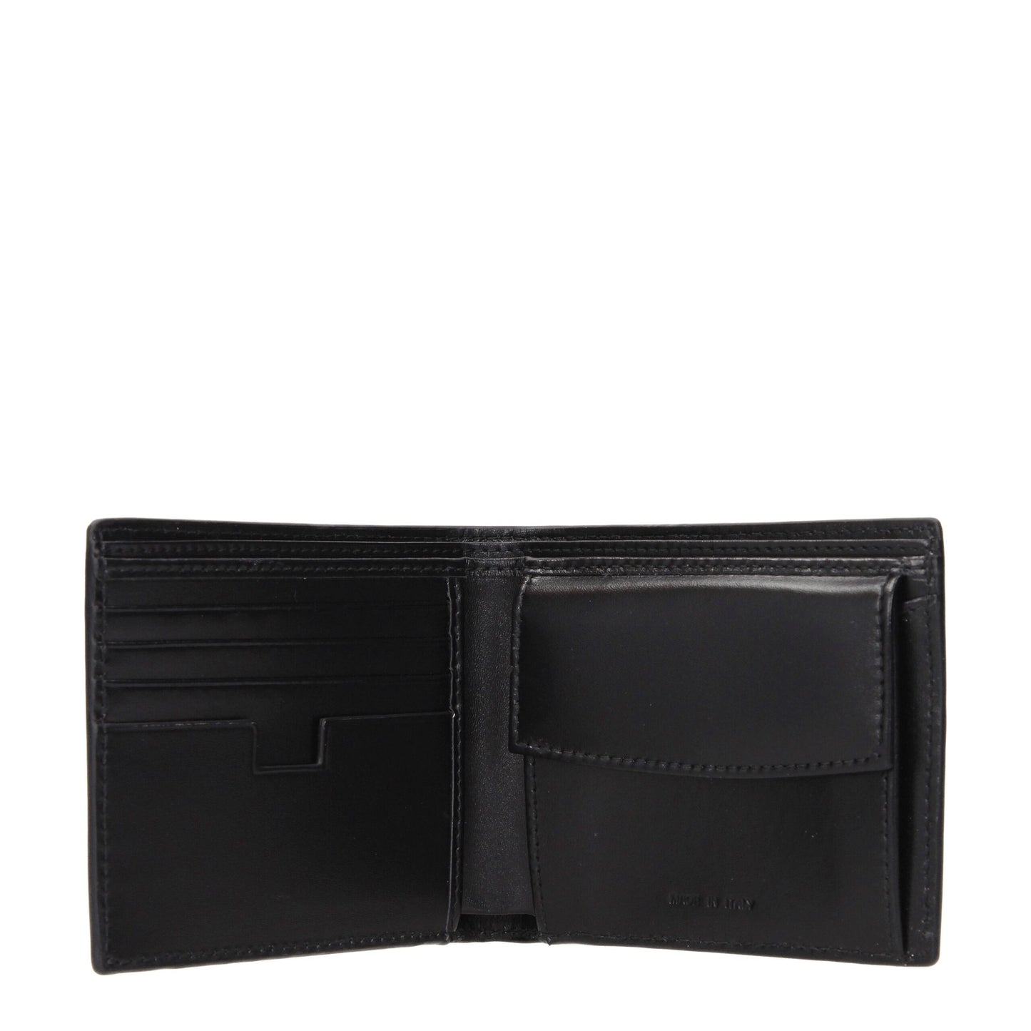 Portefeuilles en cuir noir Testoni
