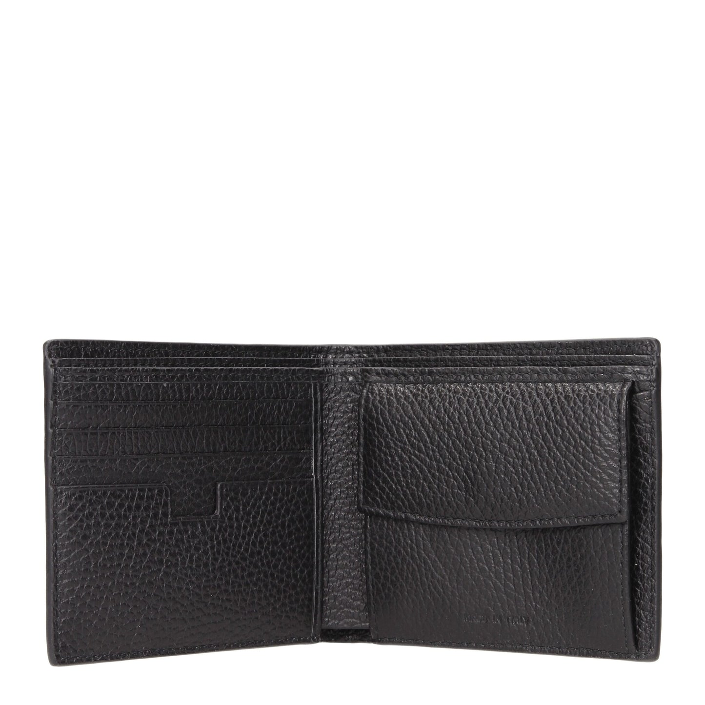 Portefeuilles en cuir noir Testoni