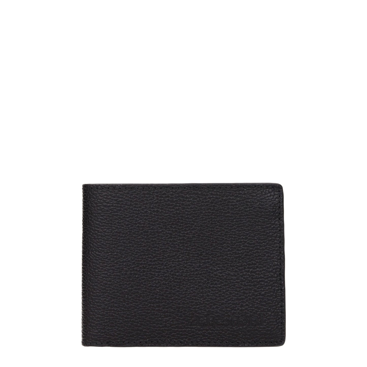 Portefeuilles en cuir noir Testoni