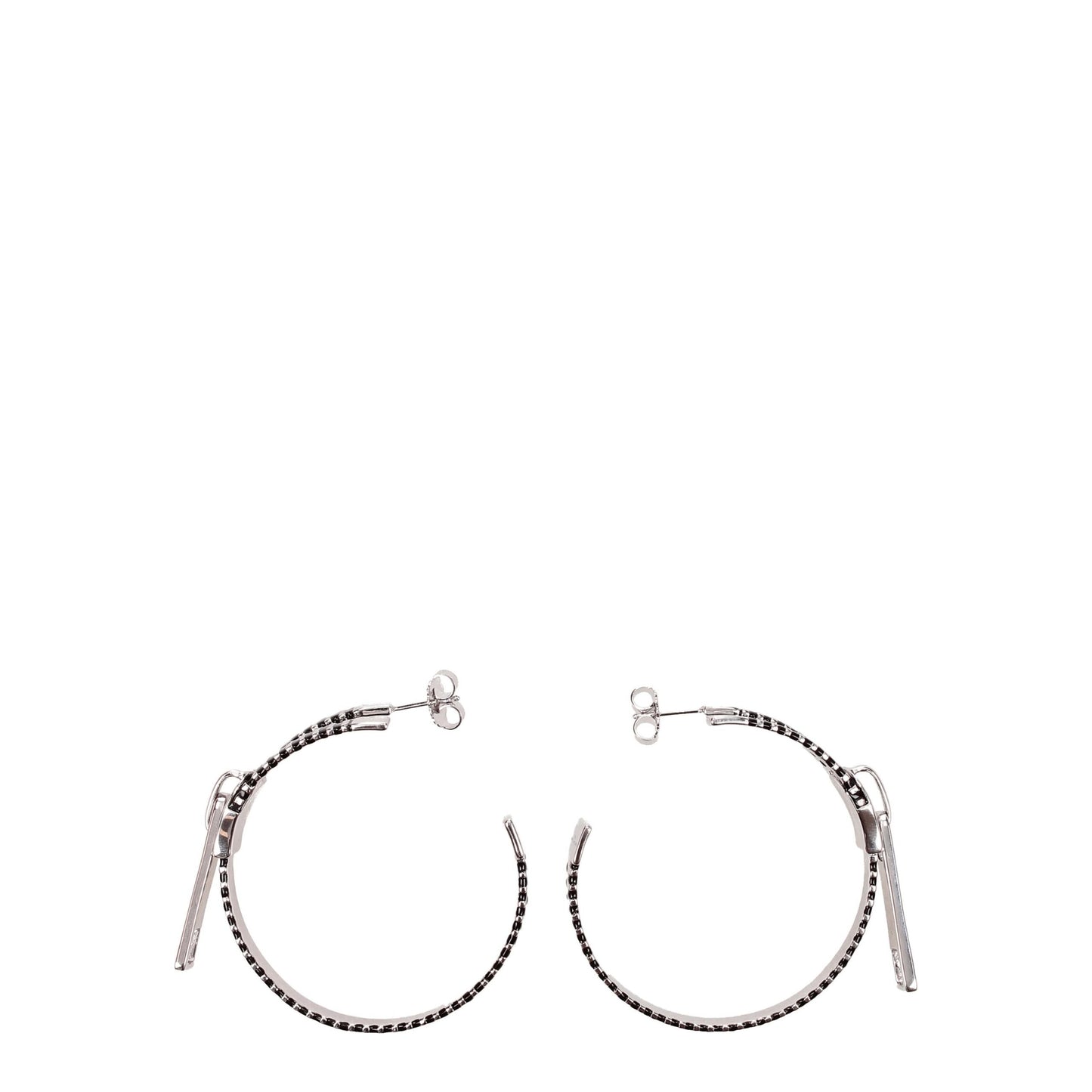 Boucles d'oreilles Marc Jacobs en argent gris