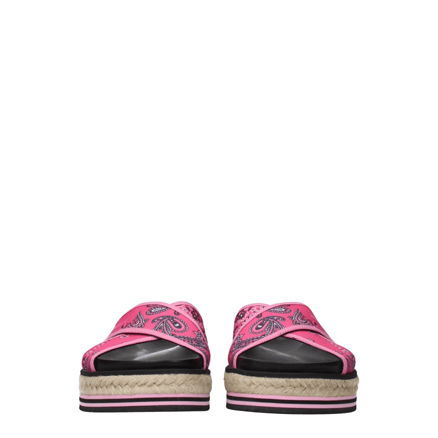Kenzo roze stoffen slippersandalen