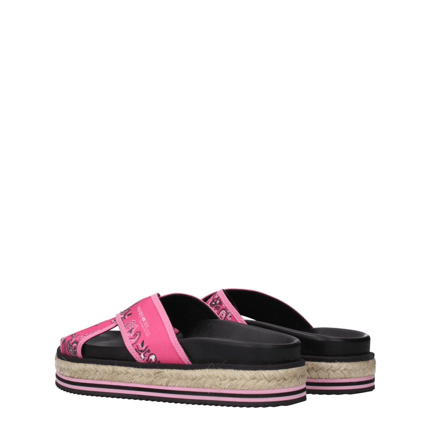 Kenzo roze stoffen slippersandalen