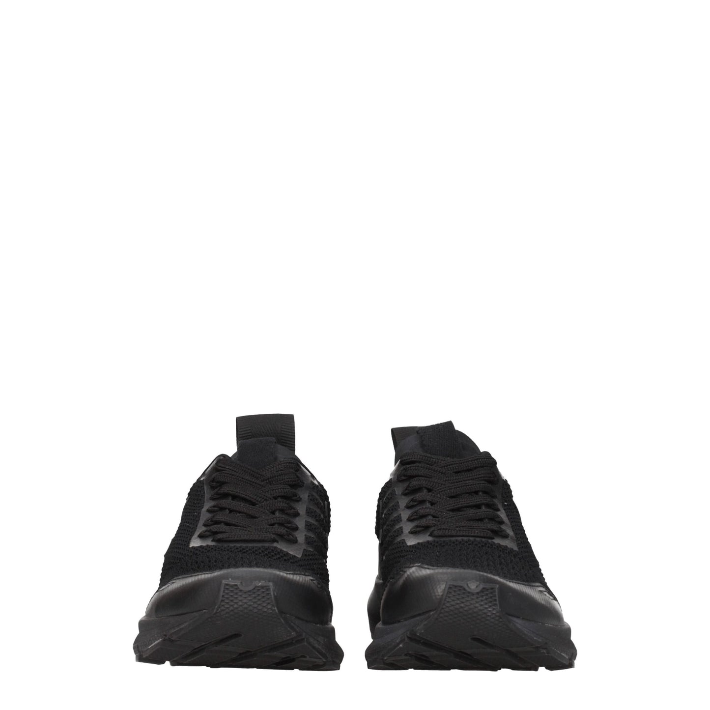 Veja sportsneakers van zwart stof