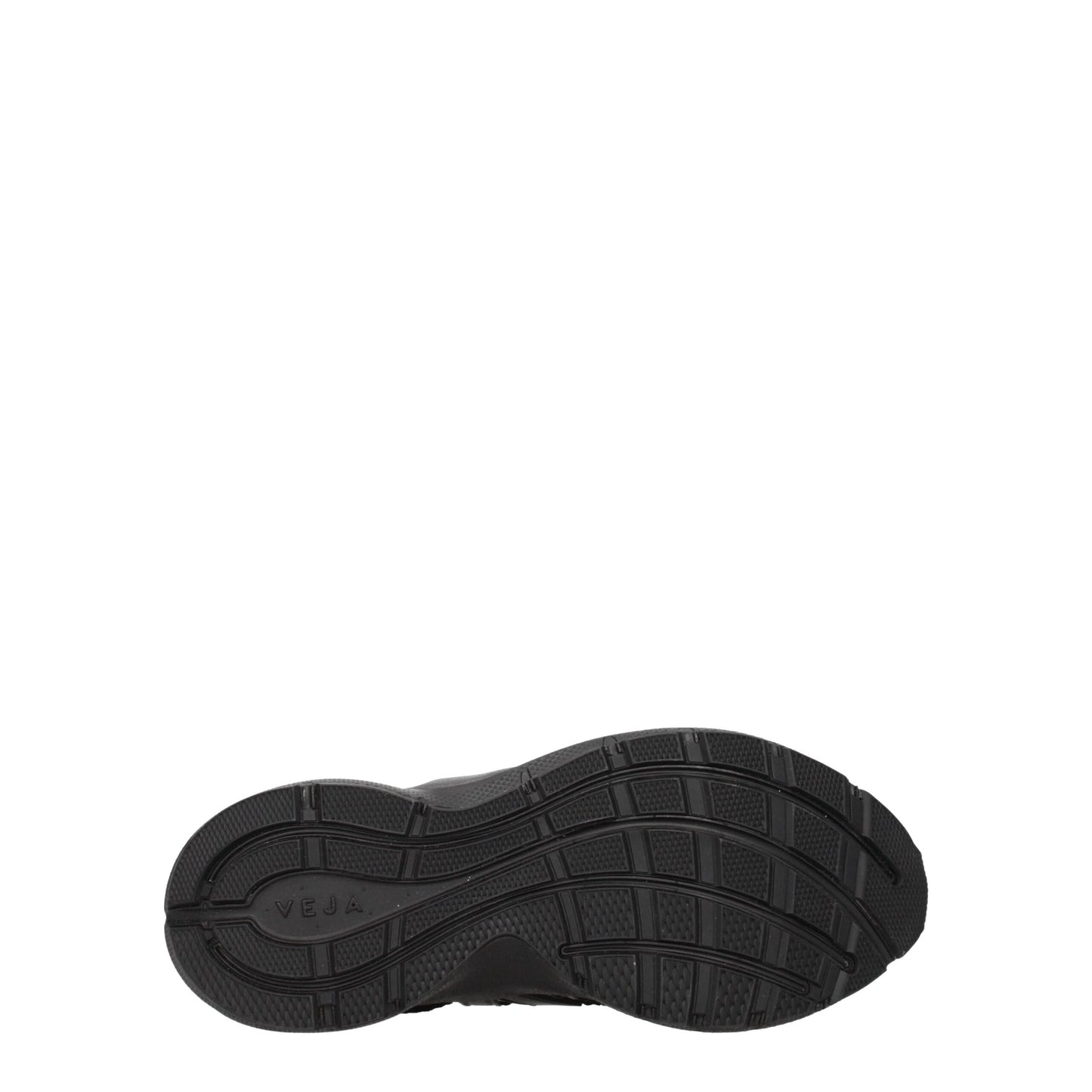 Veja sportsneakers van zwart stof