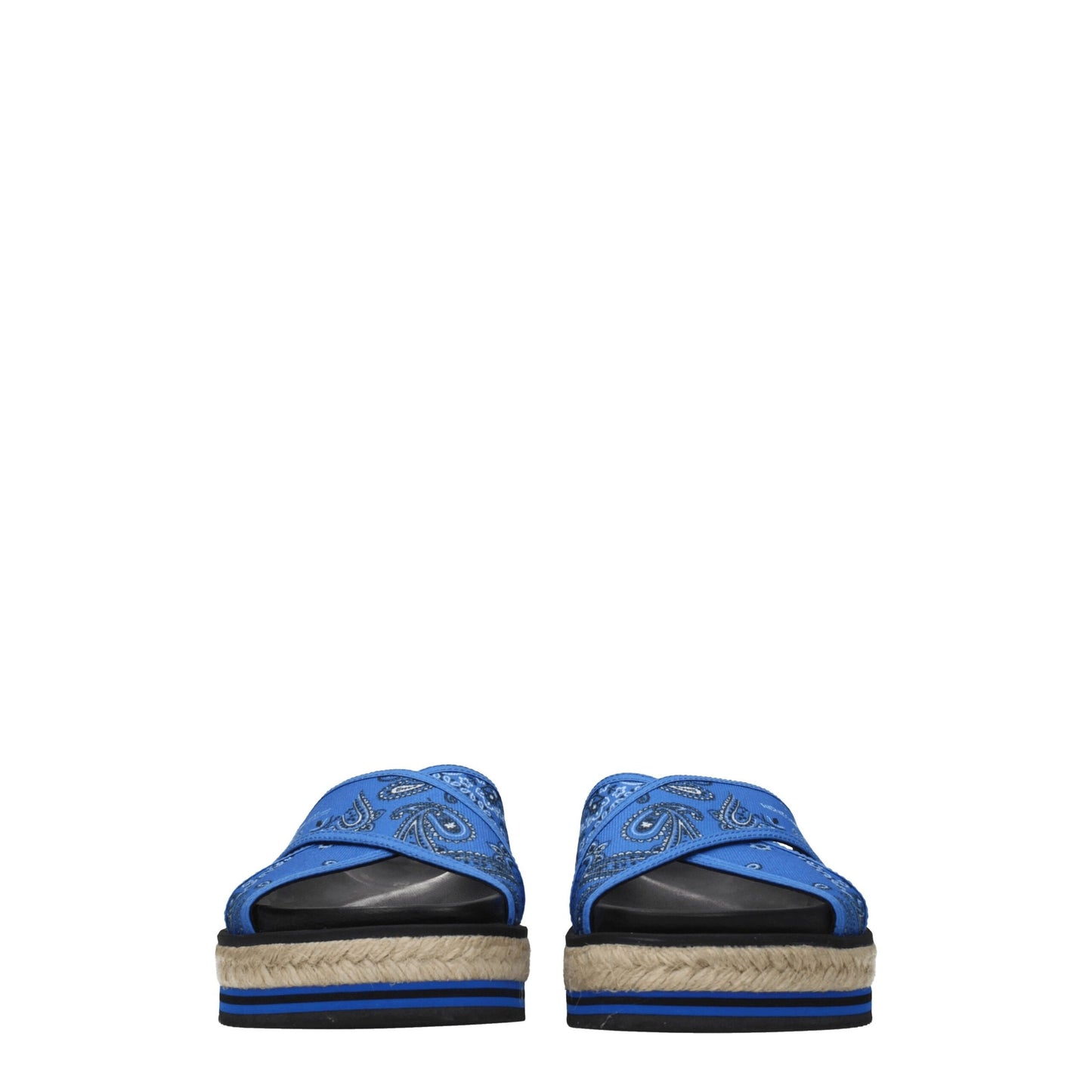 Kenzo blauwe veterslippers