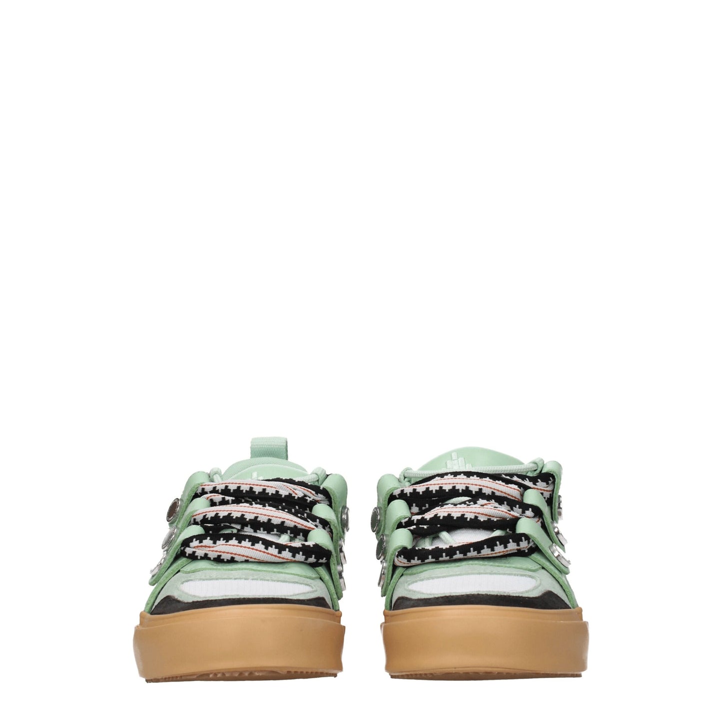 Baskets basses en cuir vert de Marcelo Burlon