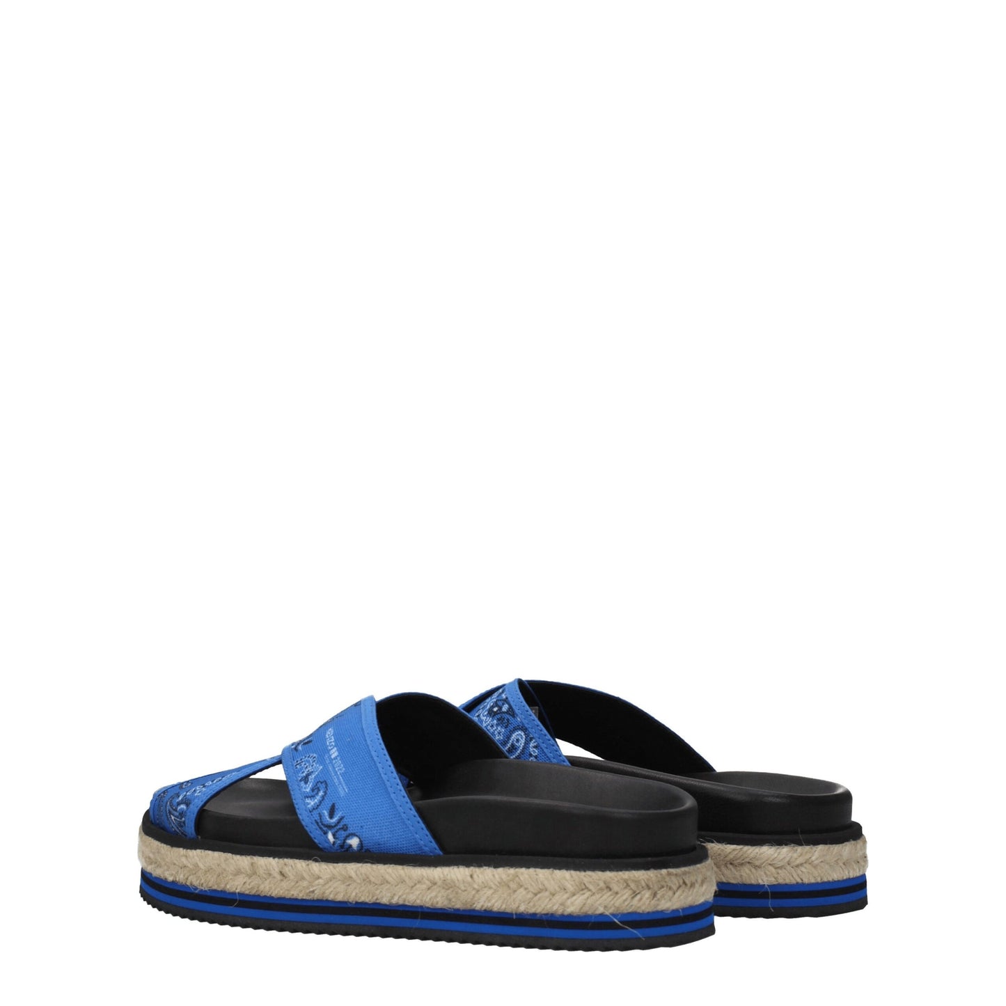 Kenzo blauwe veterslippers