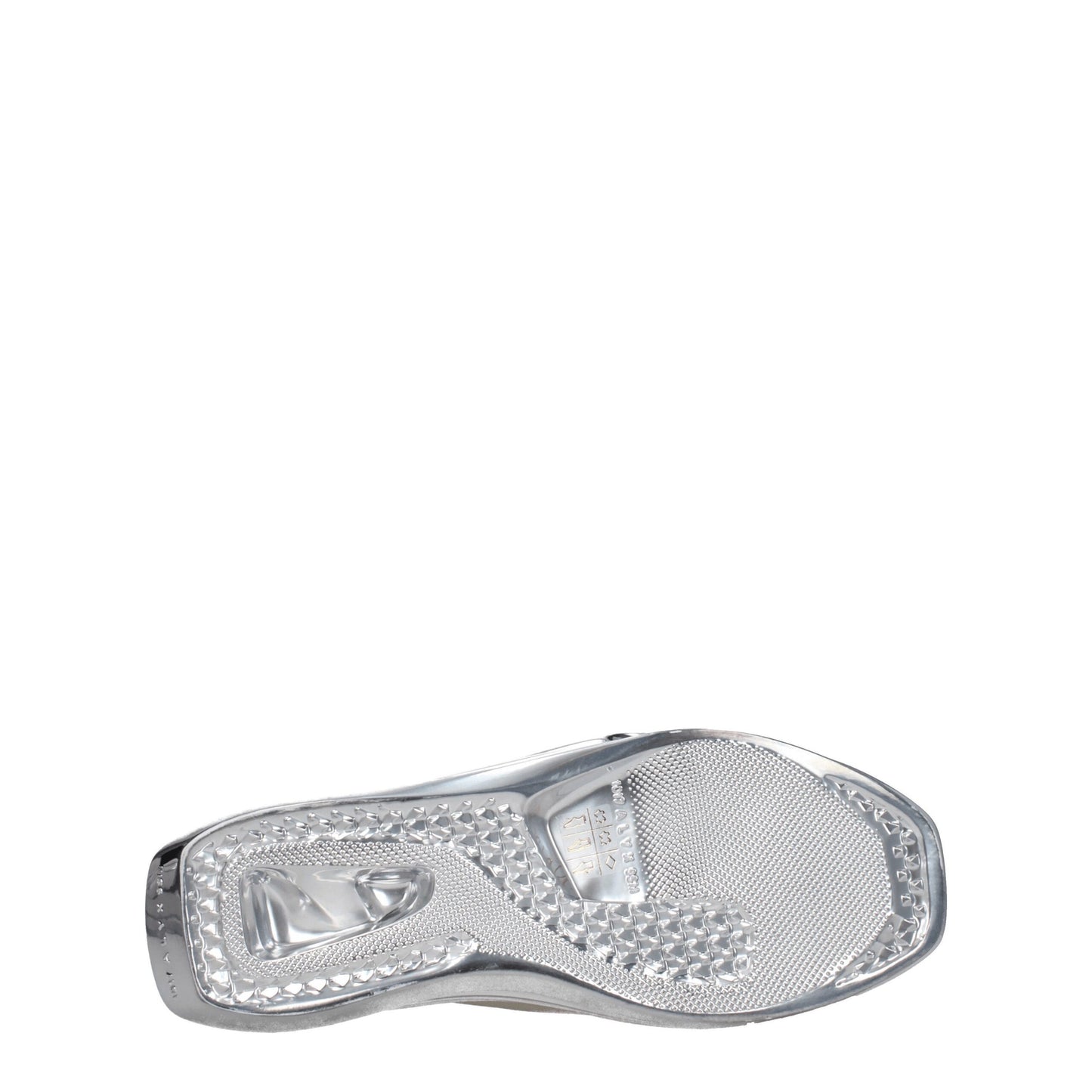 Sandales-chaussons en cuir gris Alyx