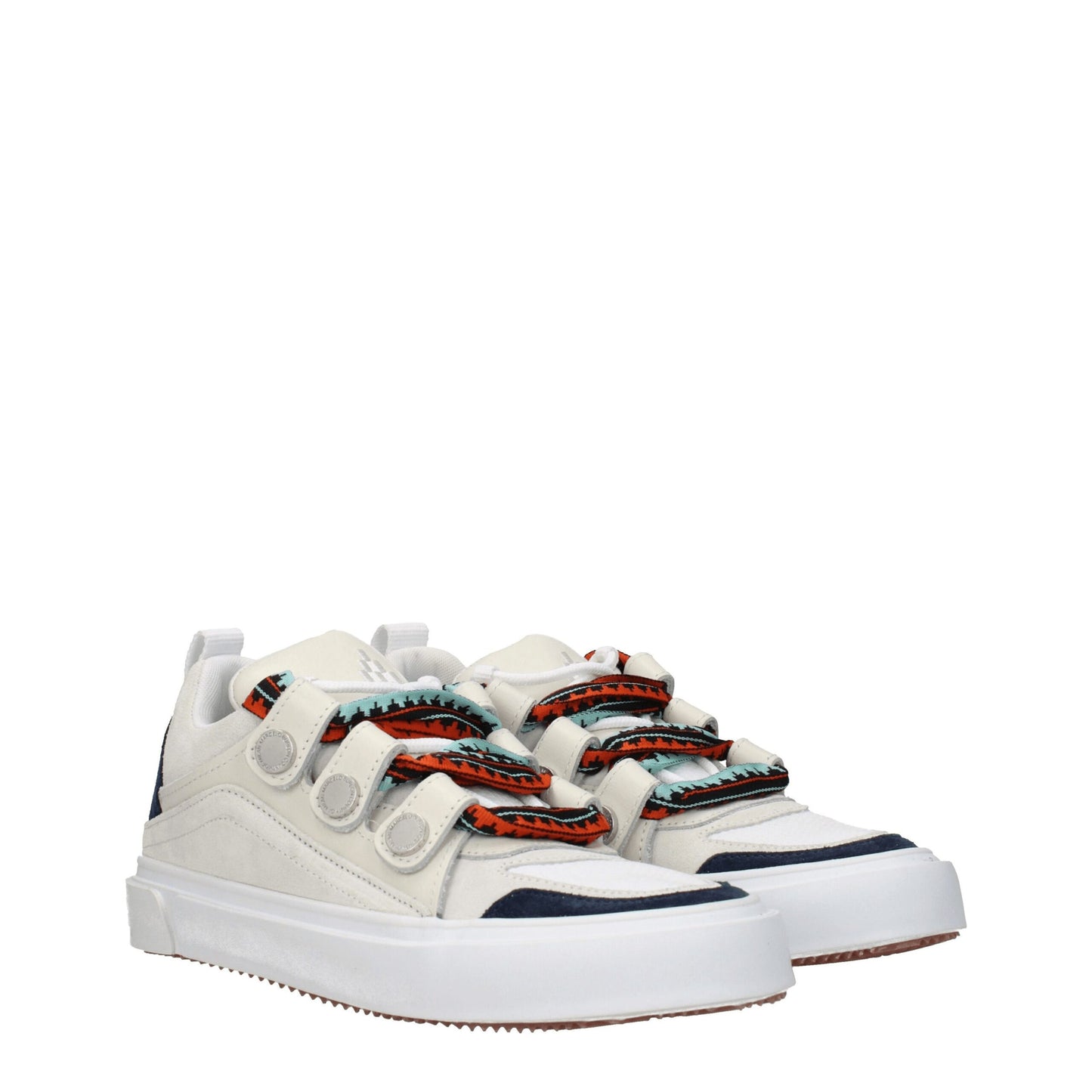 Baskets basses en cuir beige de Marcelo Burlon