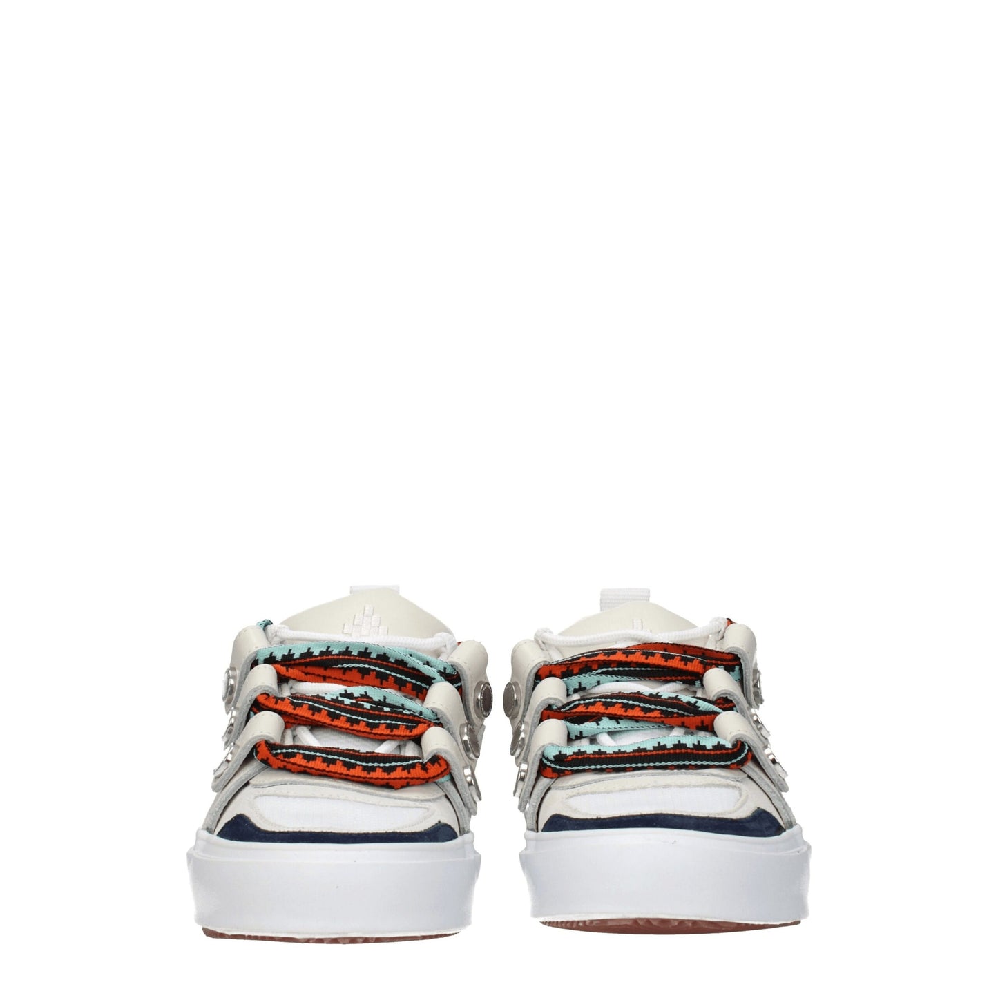 Baskets basses en cuir beige de Marcelo Burlon