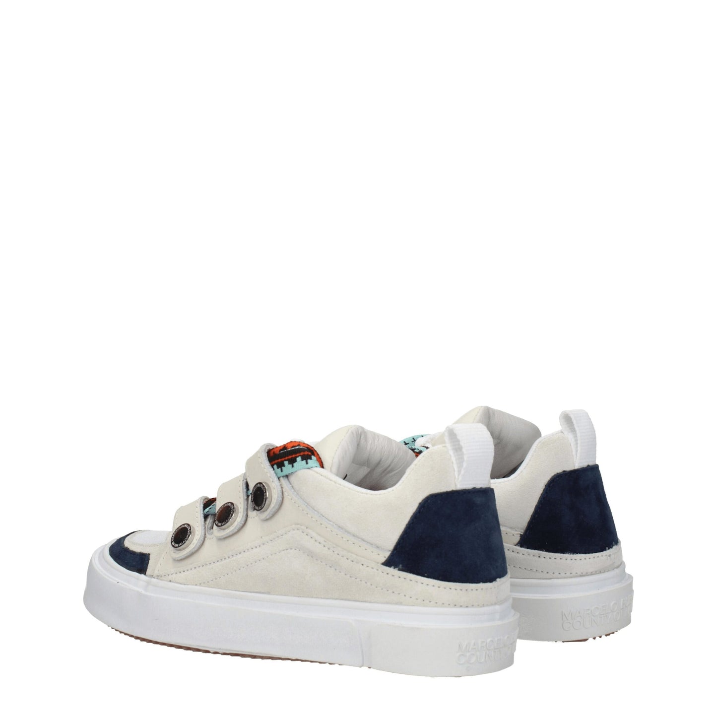 Baskets basses en cuir beige de Marcelo Burlon