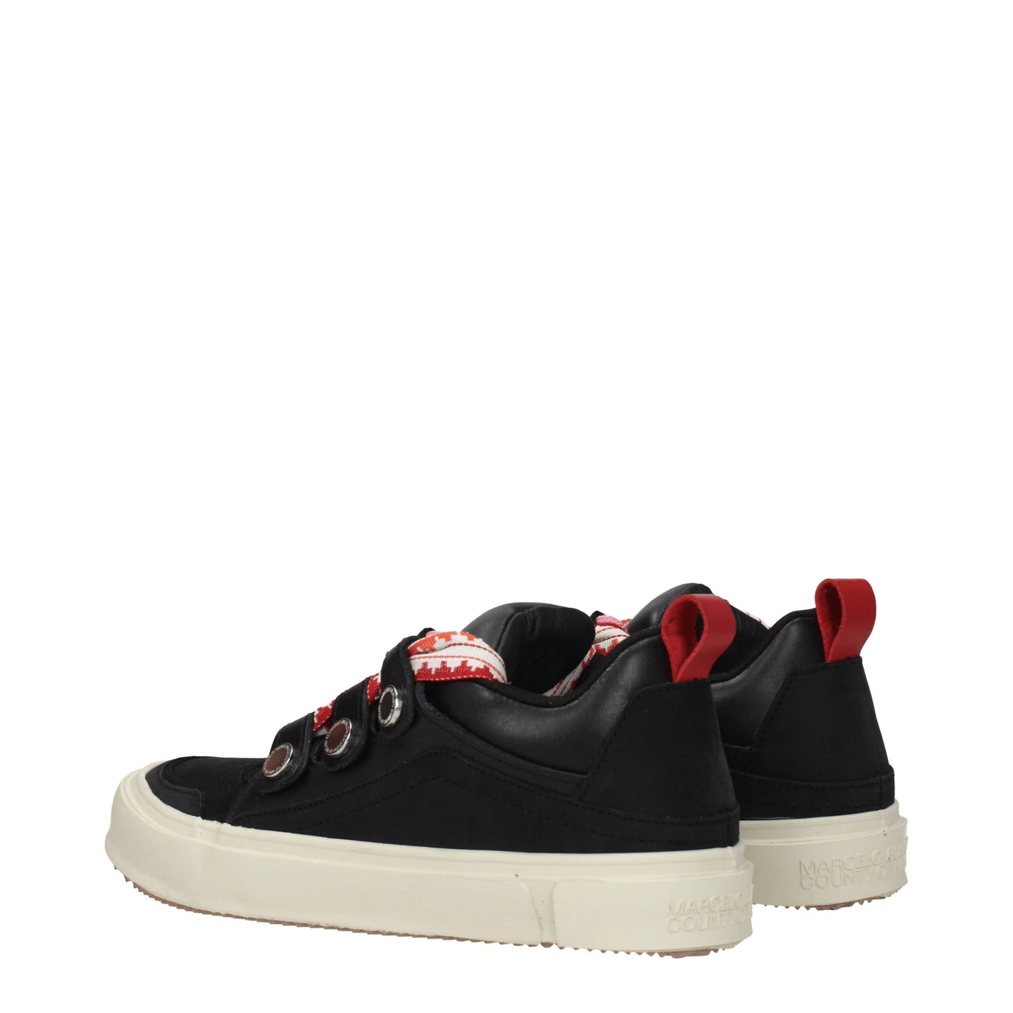 Baskets basses en cuir noir Marcelo Burlon