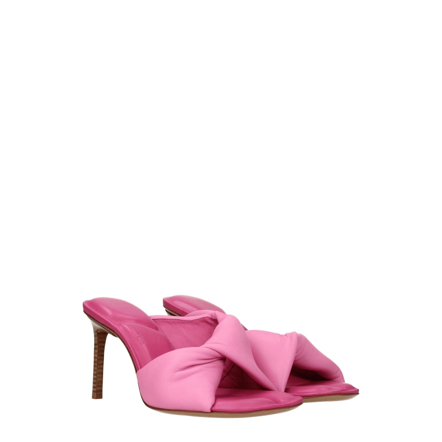 Jacquemus Roze Lederen Stiletto Sandalen