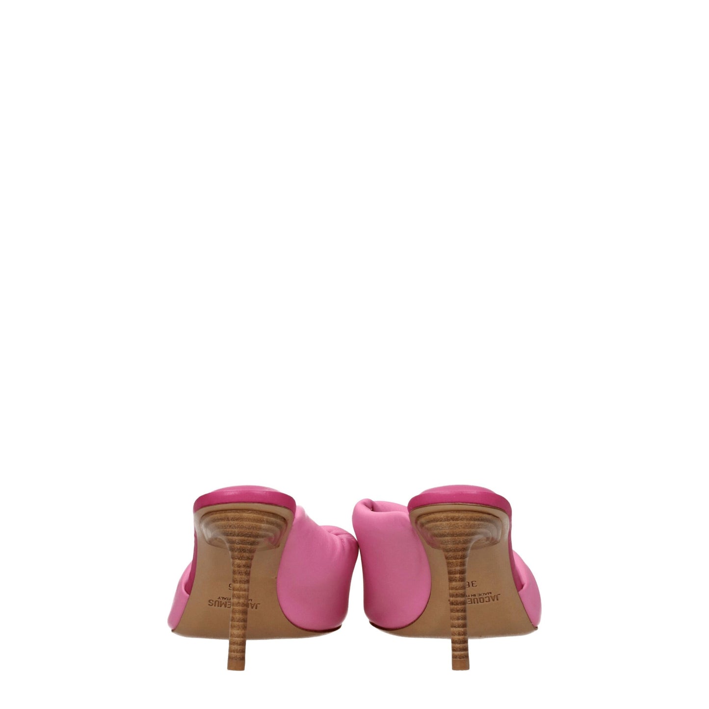 Jacquemus Roze Lederen Stiletto Sandalen