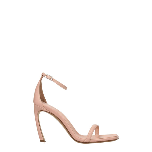Lanvin roze leren stiletto hakken sandalen