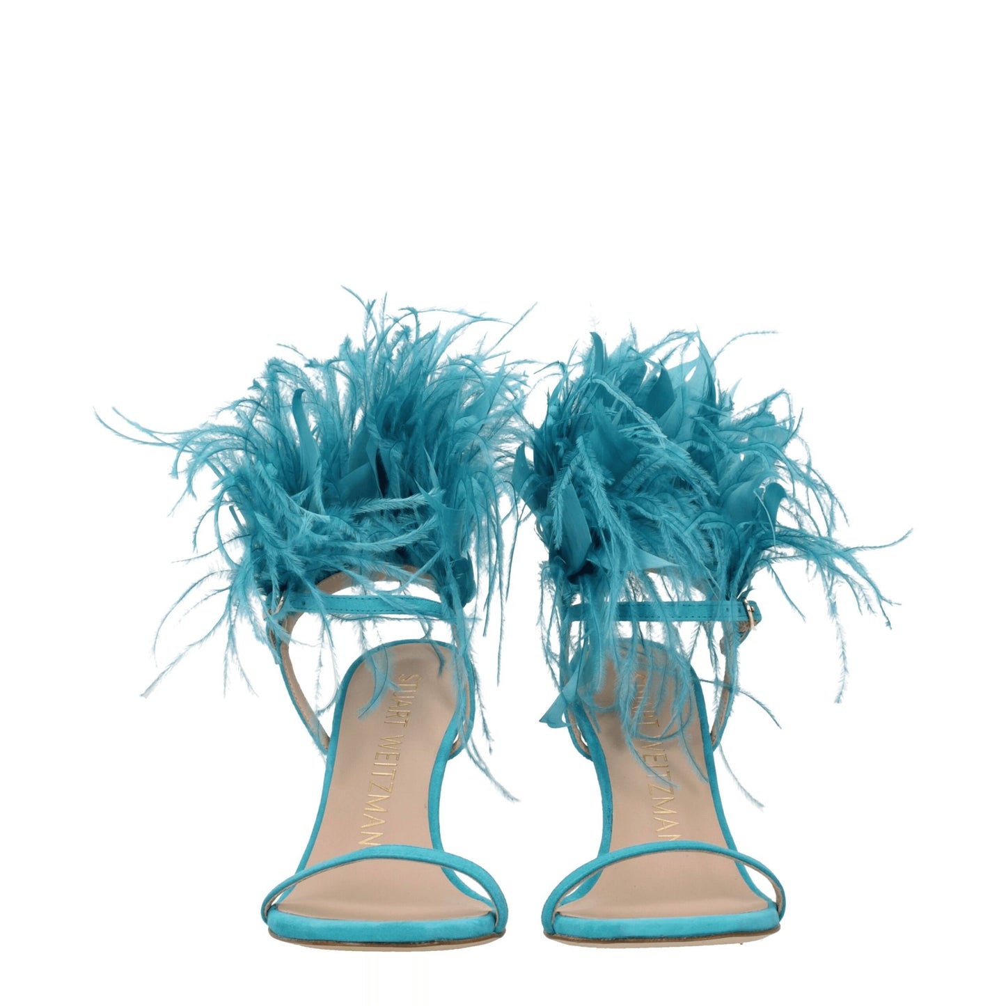 Stuart Weitzman groene leren stiletto hakken sandalen