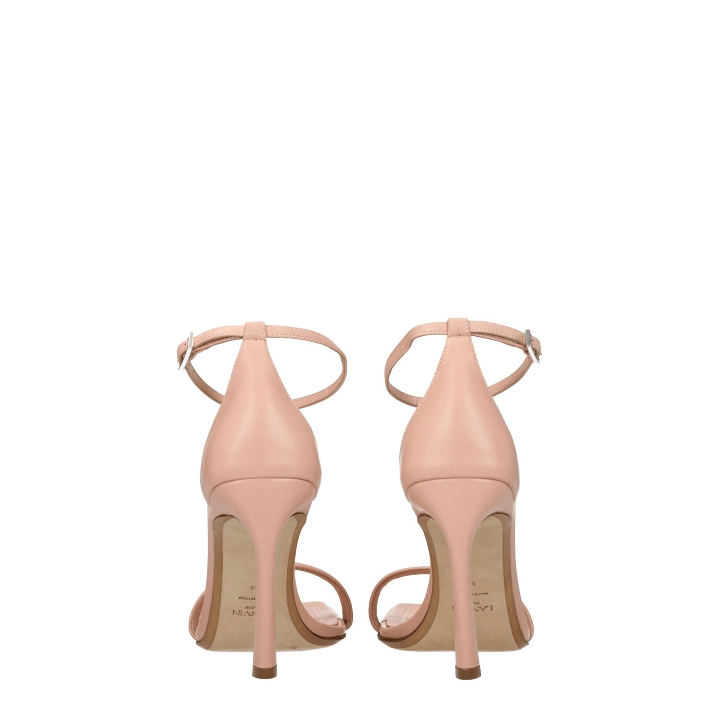 Lanvin roze leren stiletto hakken sandalen