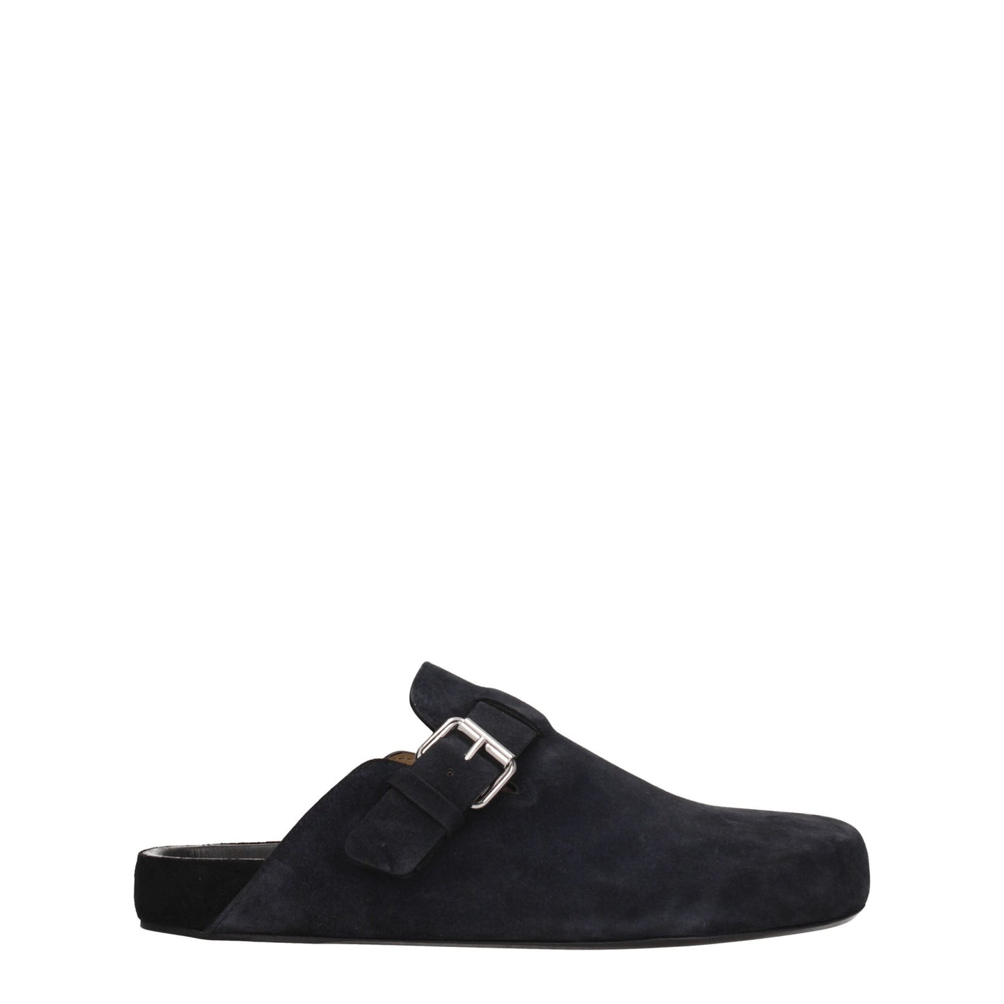 Sandales-chaussons en cuir noir Isabel Marant
