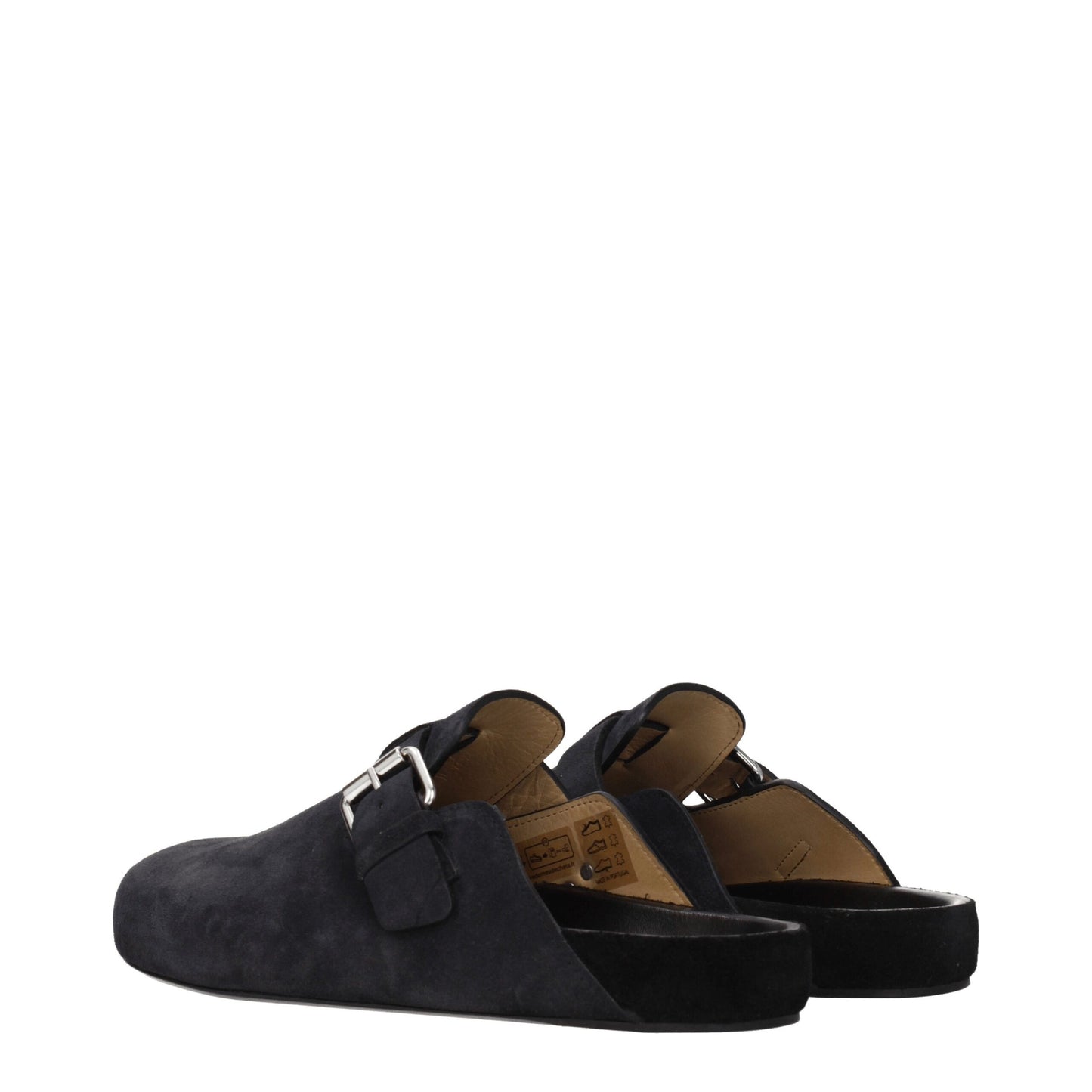 Sandales-chaussons en cuir noir Isabel Marant
