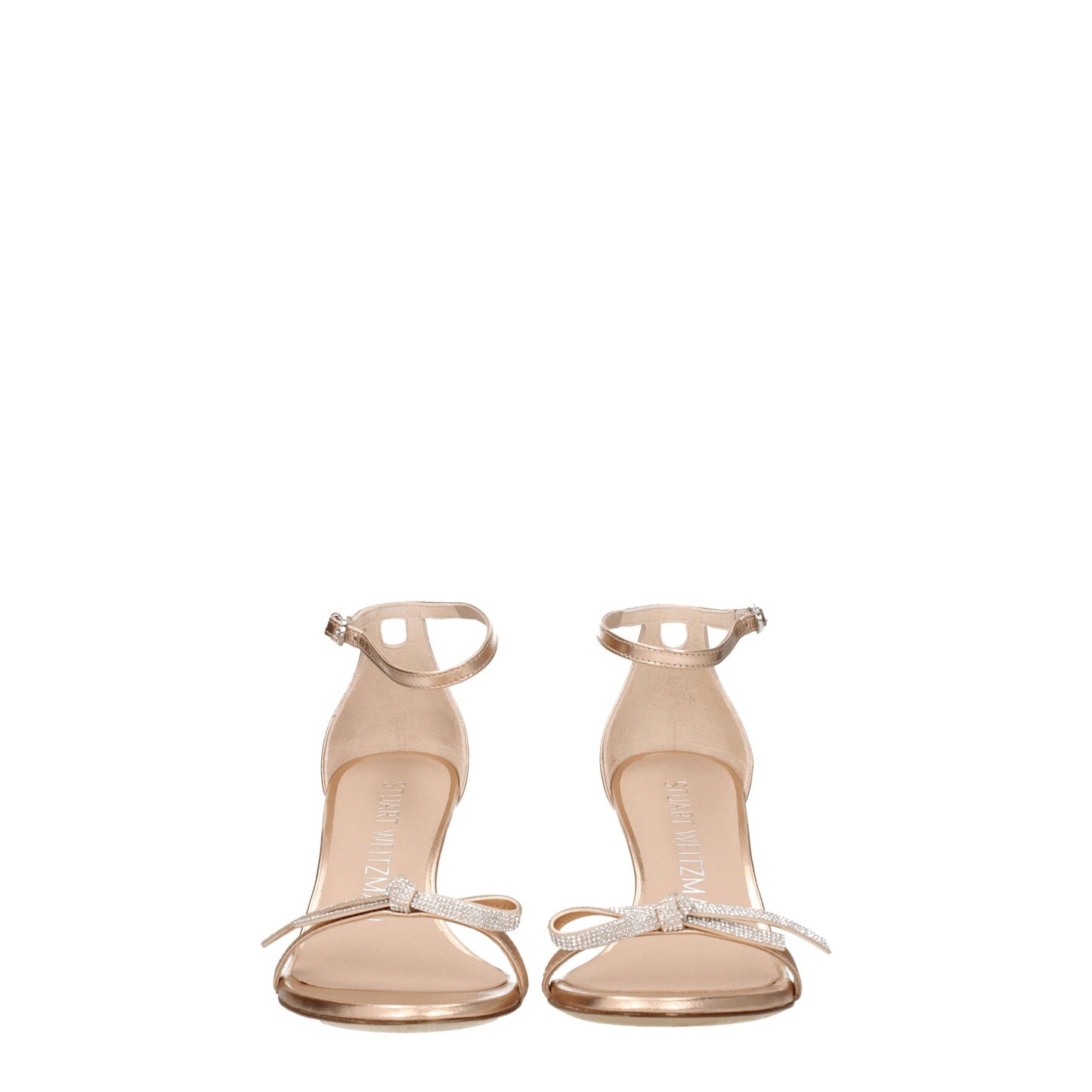 Roze leren stiletto-hakken sandalen van Stuart Weitzman