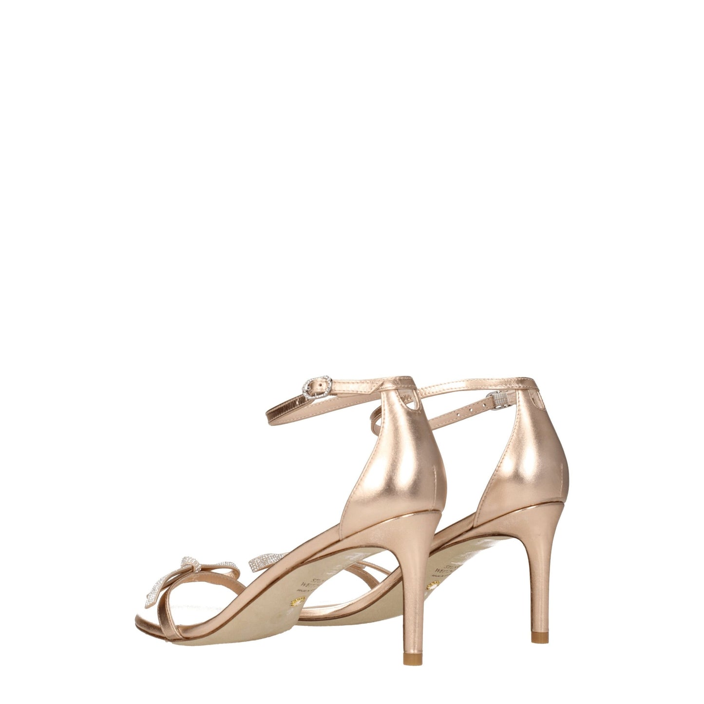 Roze leren stiletto-hakken sandalen van Stuart Weitzman