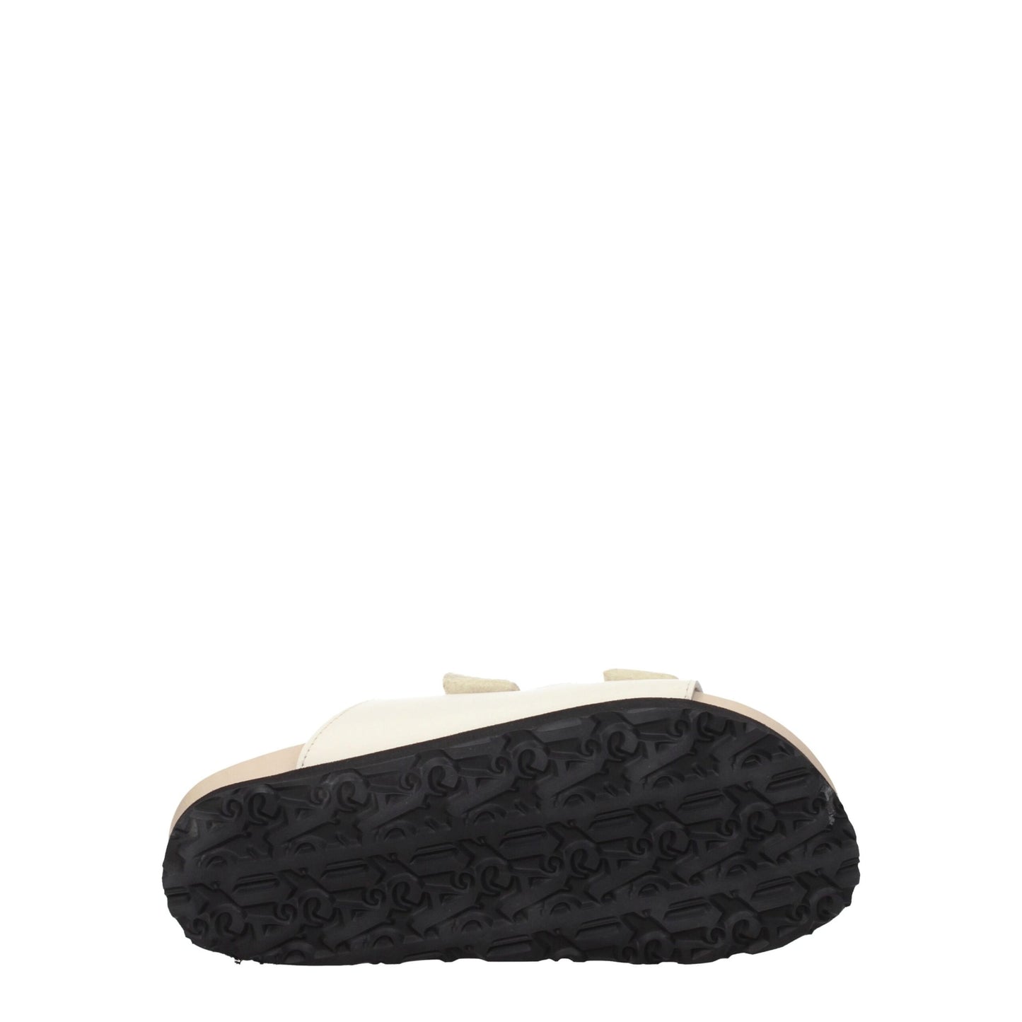 Palm Angels Beige Lederen Platte Sandalen