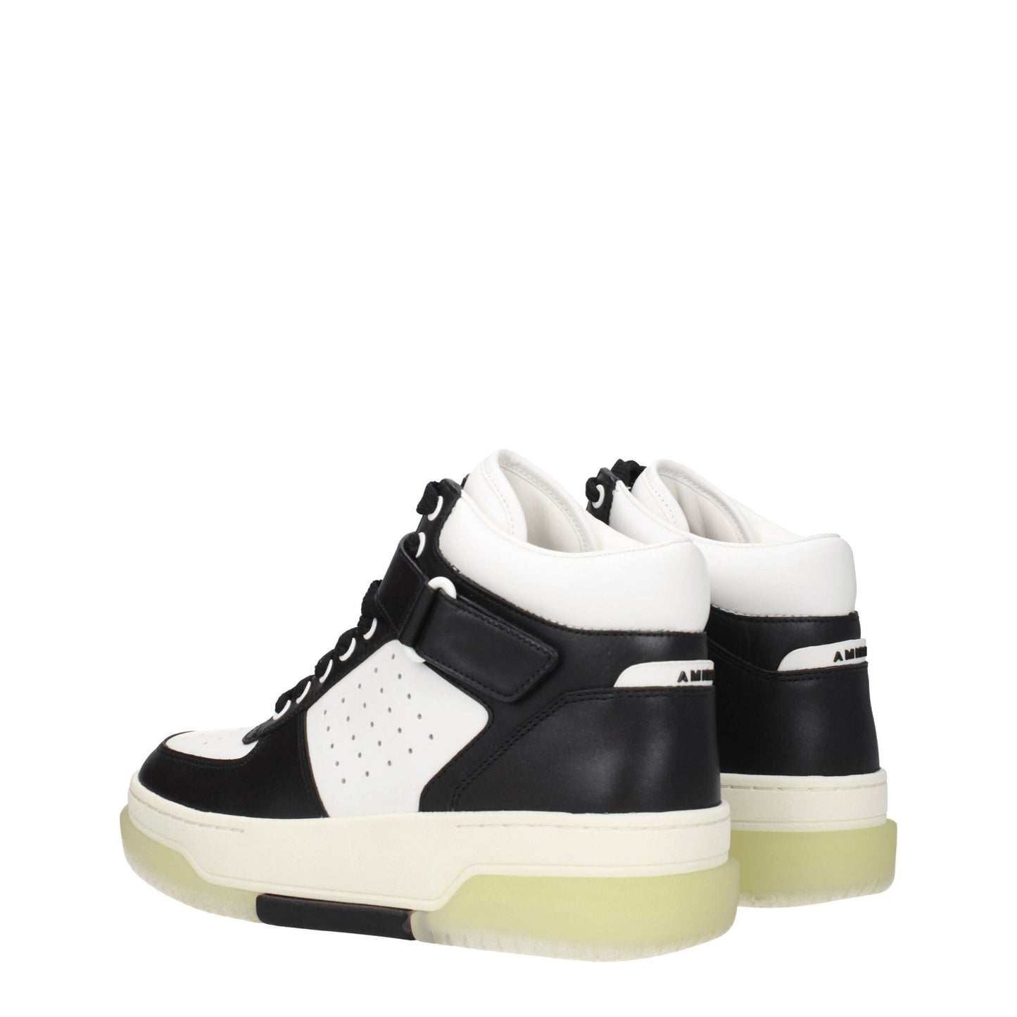 Amiri, baskets montantes en cuir noir