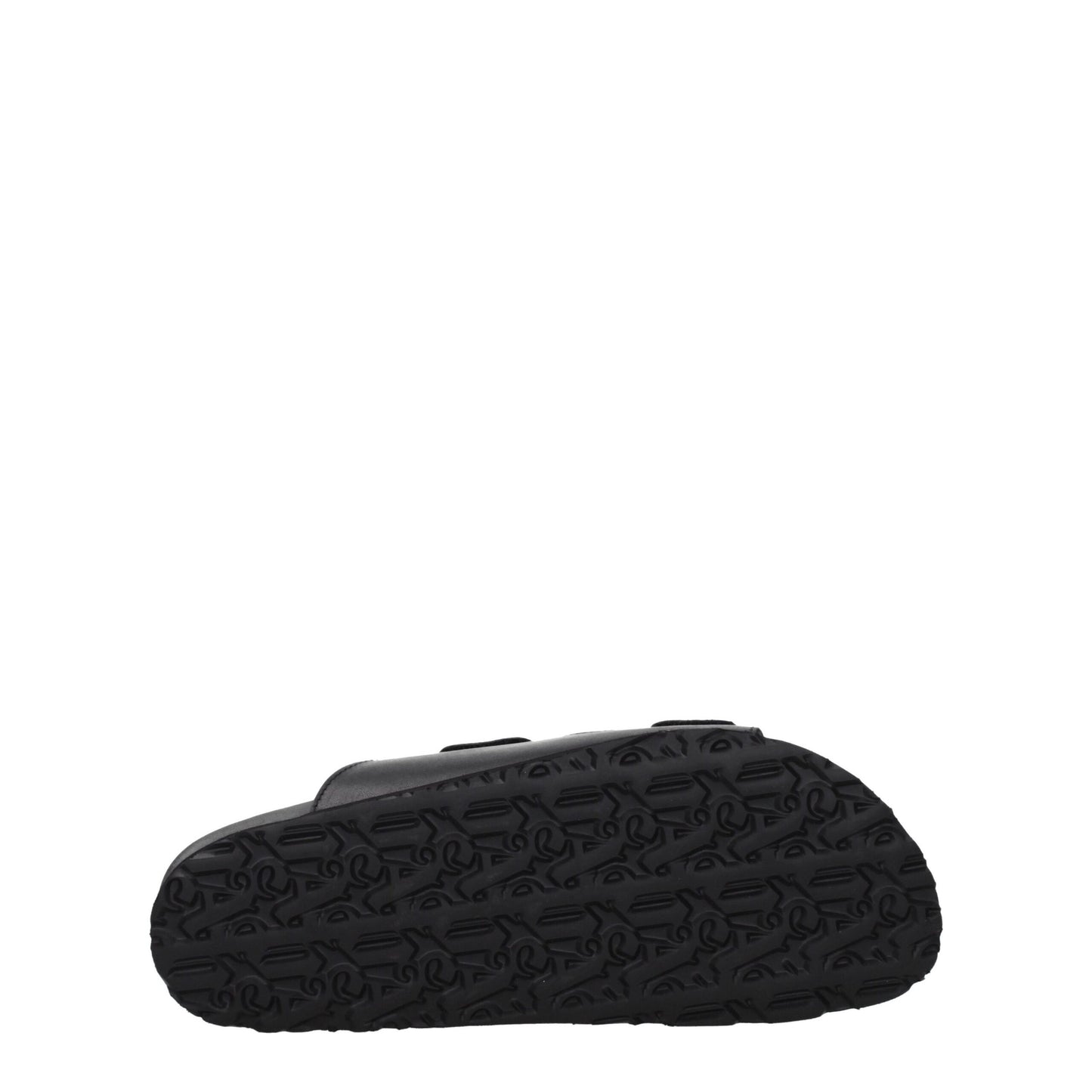Sandales-chaussons en cuir noir Palm Angels