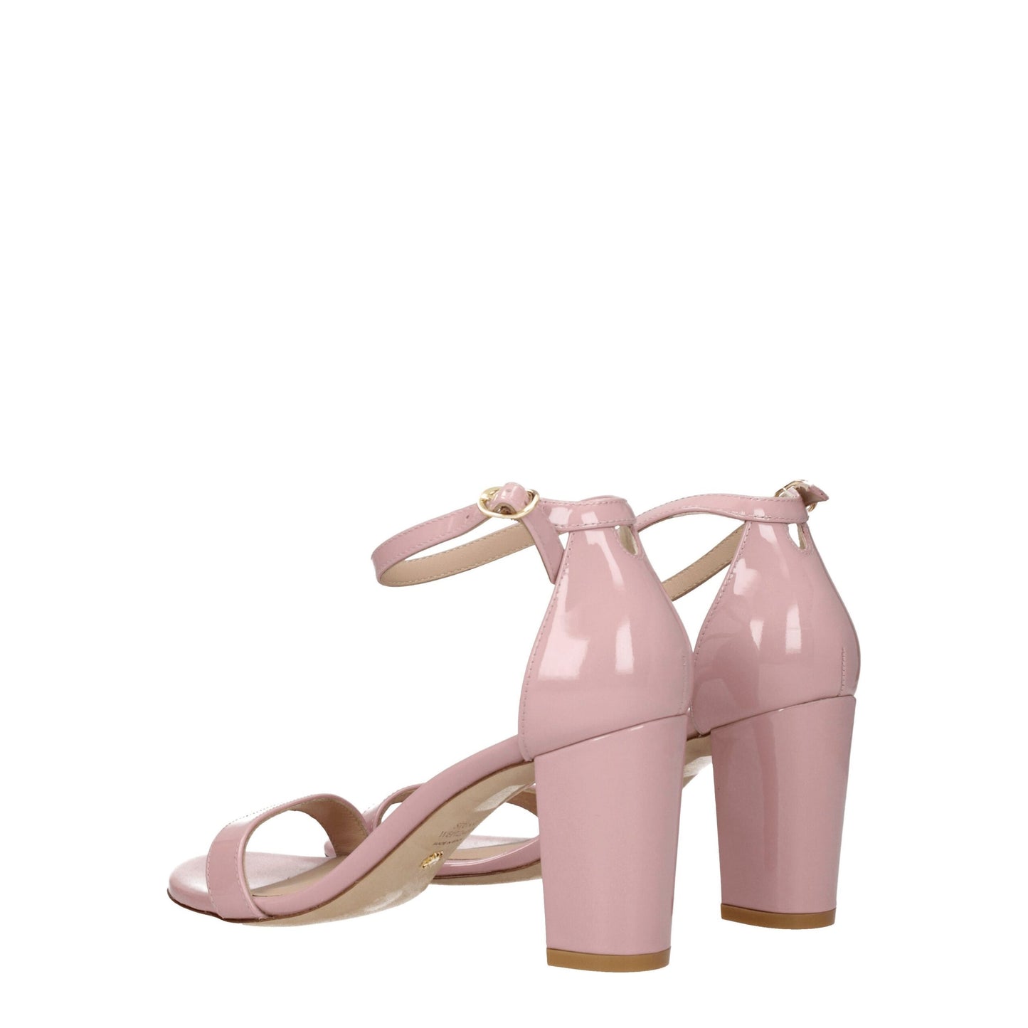 Roze leren stiletto-hakken sandalen van Stuart Weitzman