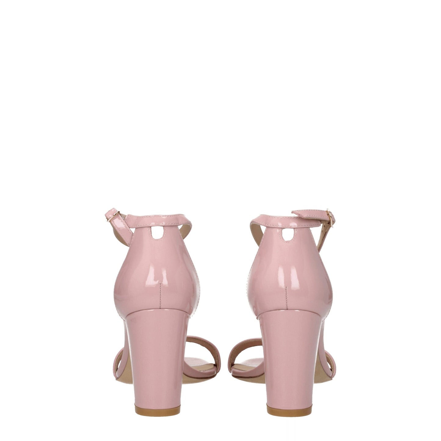 Roze leren stiletto-hakken sandalen van Stuart Weitzman