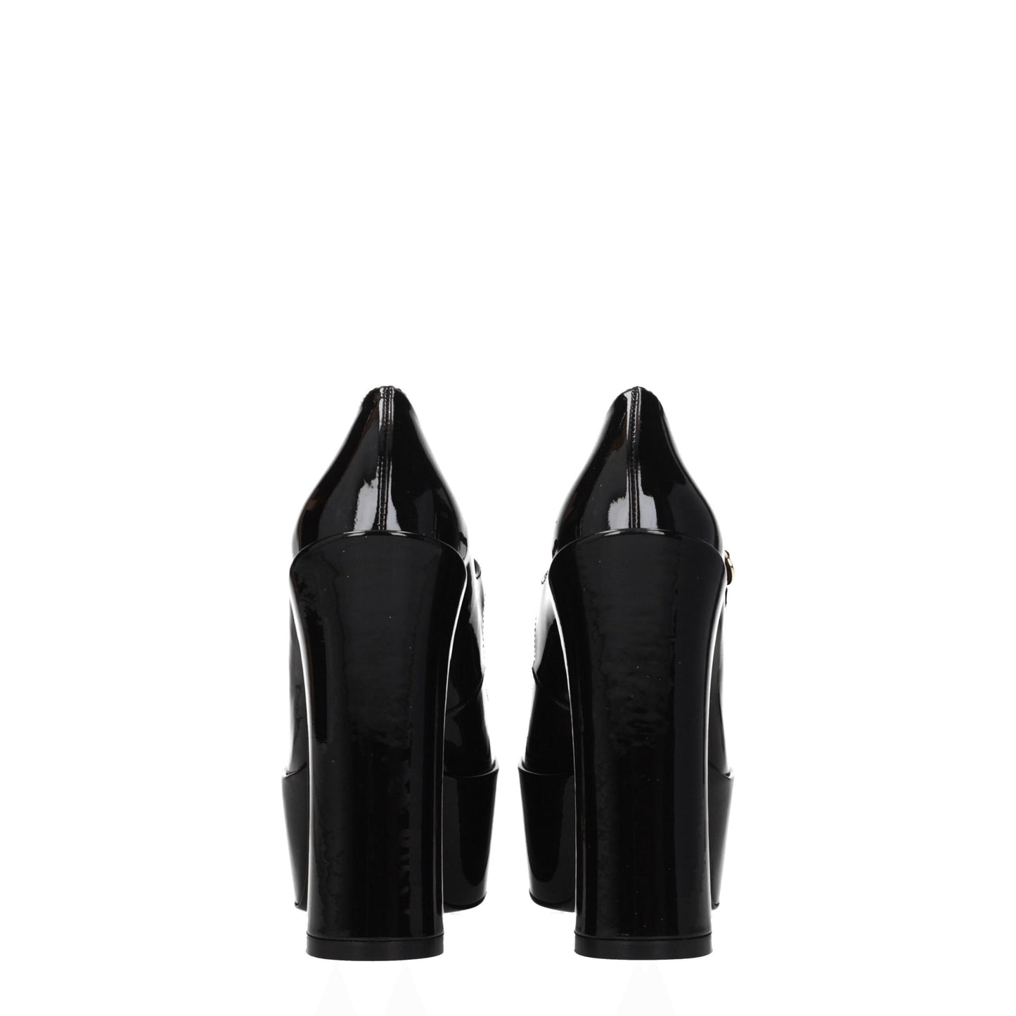 Stuart Weitzman zwarte leren pumps met plateauzool
