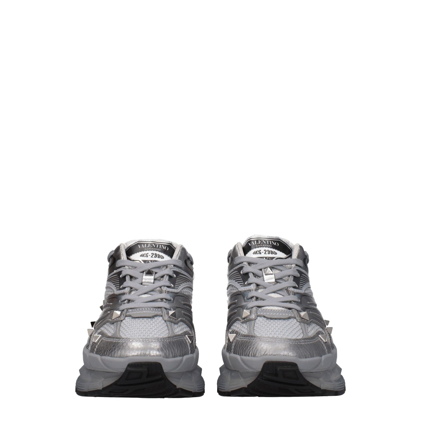 Sneakers de sport en tissu gris Valentino Garavani