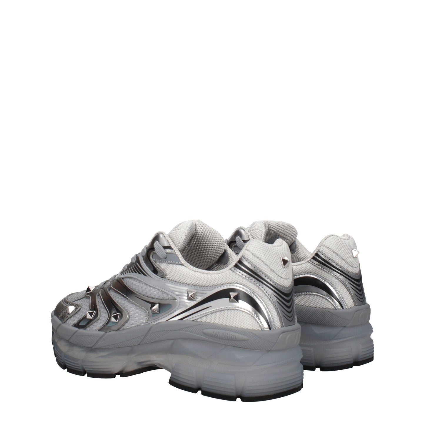 Sneakers de sport en tissu gris Valentino Garavani