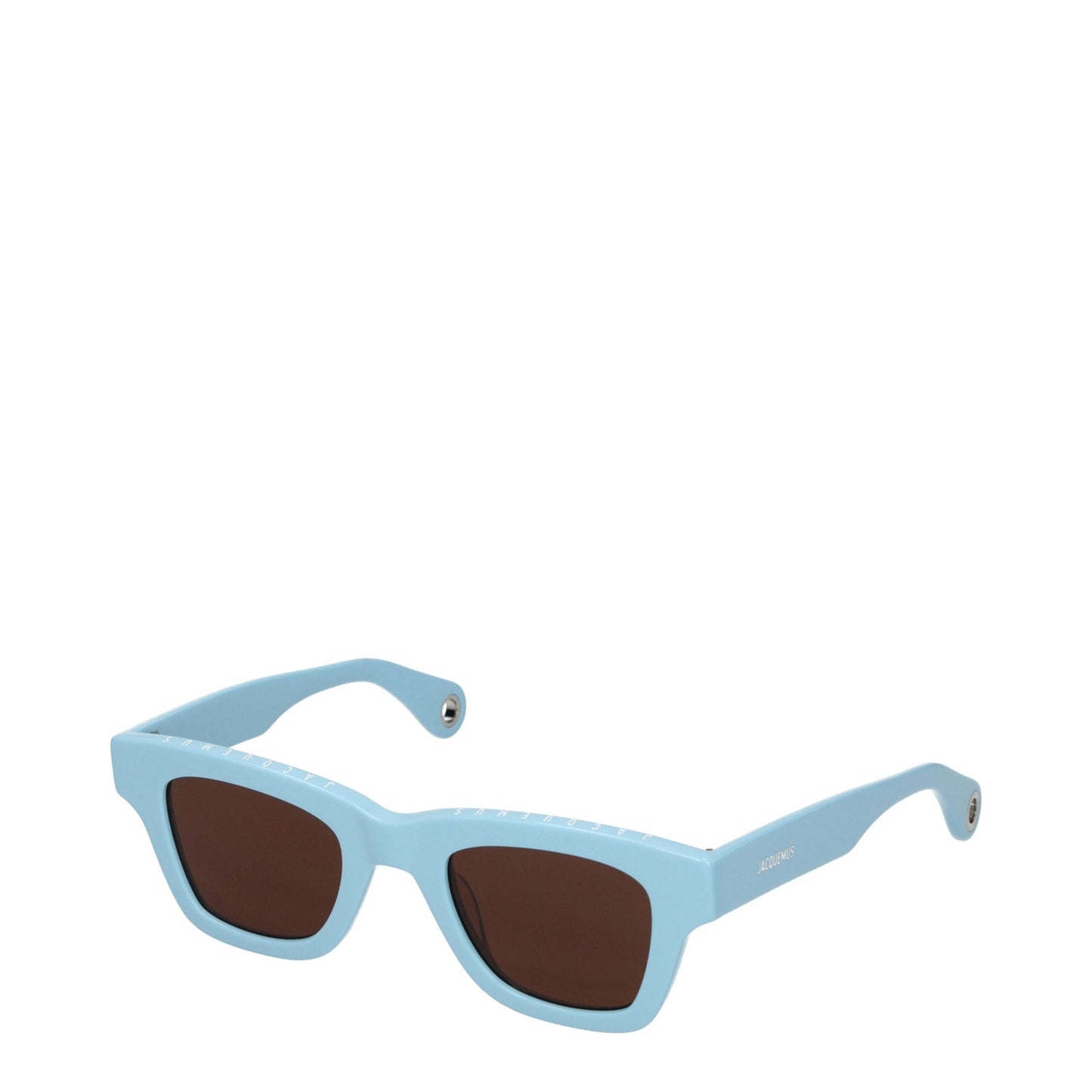Lunettes de soleil Jacquemus en acétate bleu clair
