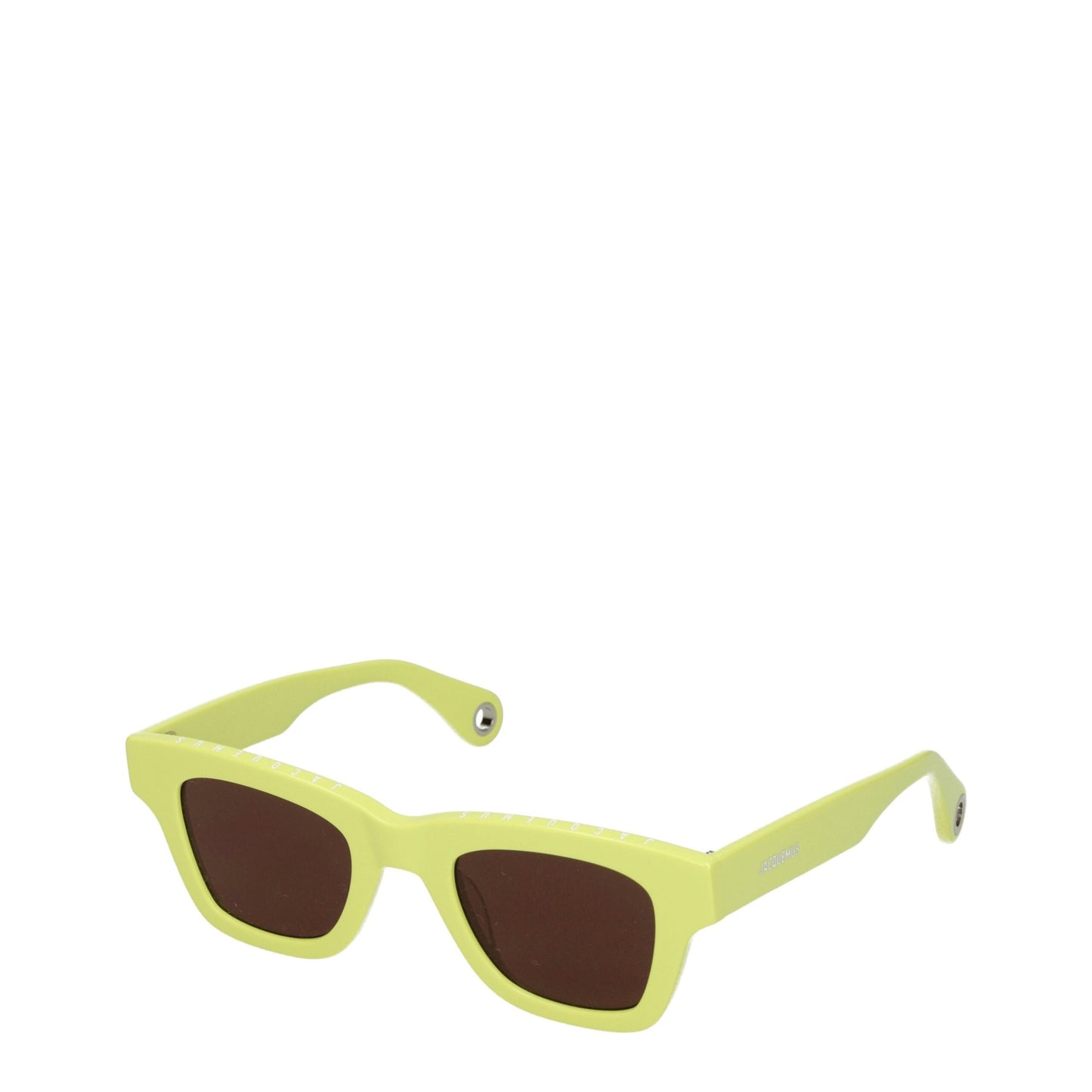 Lunettes de soleil Jacquemus en acétate jaune