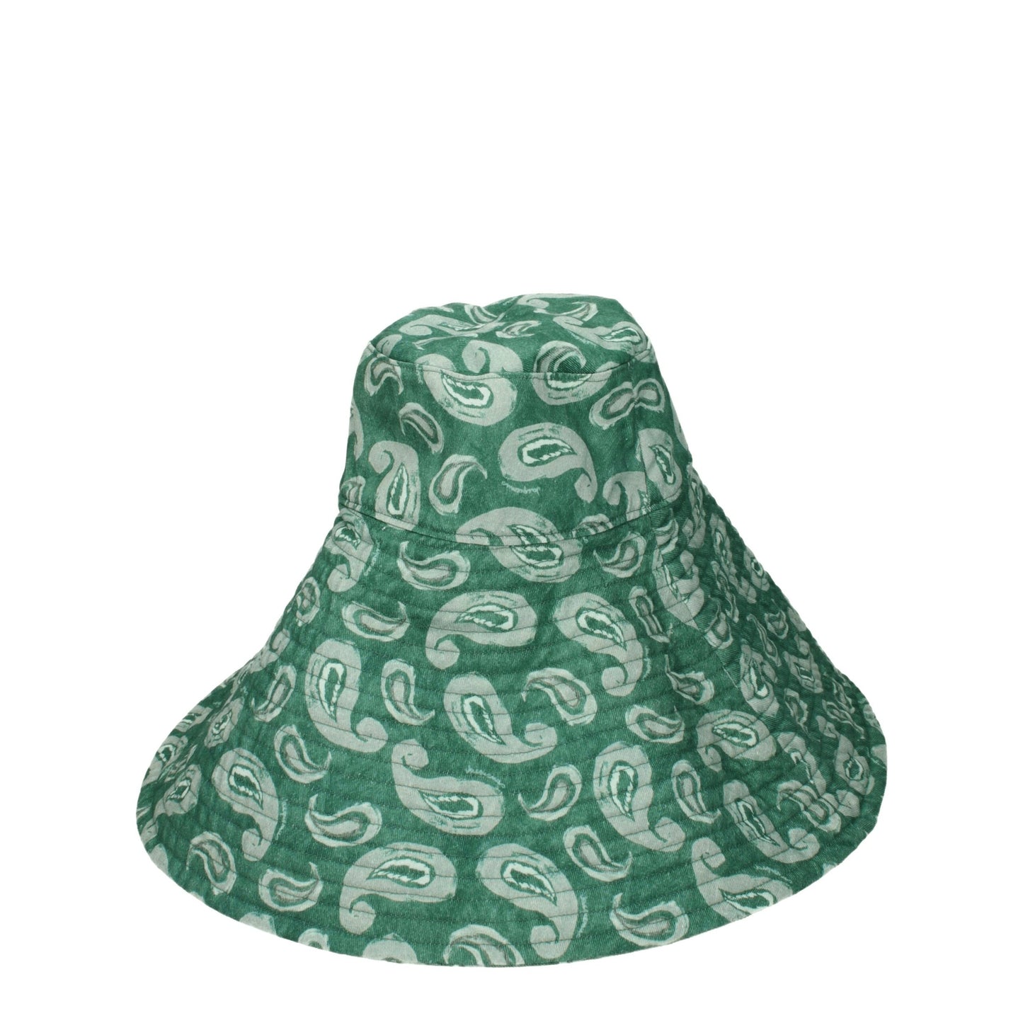 Chapeaux de soleil en coton vert Jacquemus