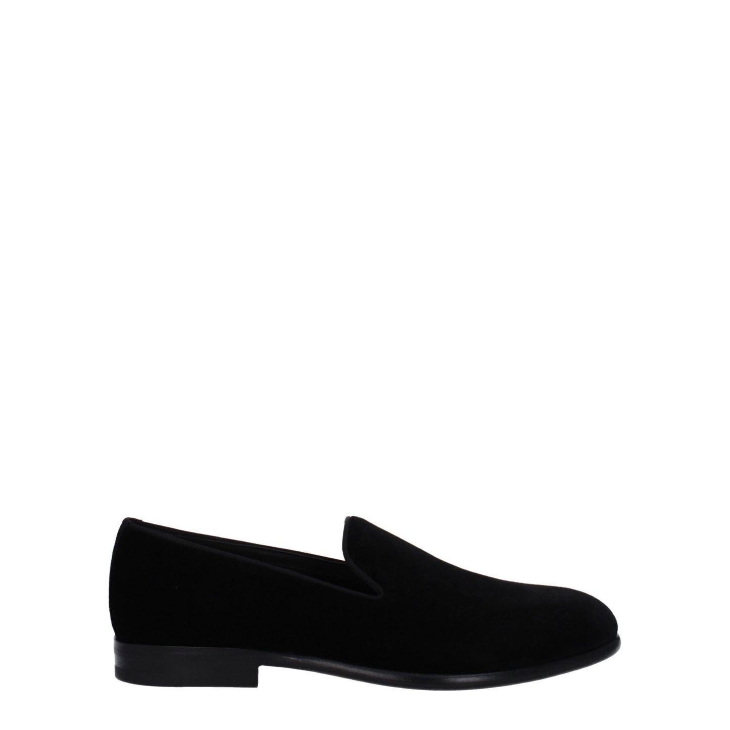 Mocassins à enfiler en velours noir de Dolce & Gabbana