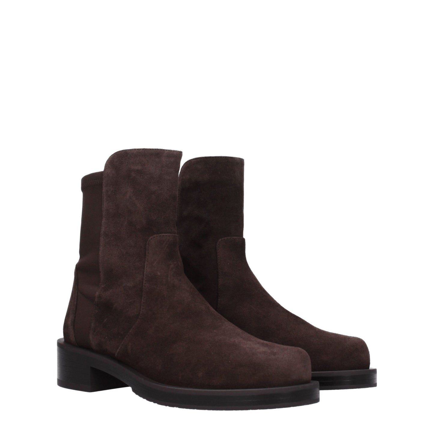 Stuart Weitzman Bruine Lederen Enkellaarsjes