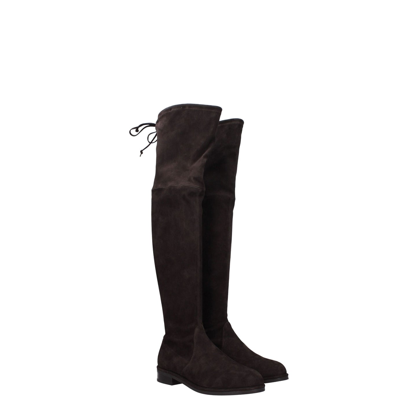 Stuart Weitzman Bruine Lederen Overknee-laarzen